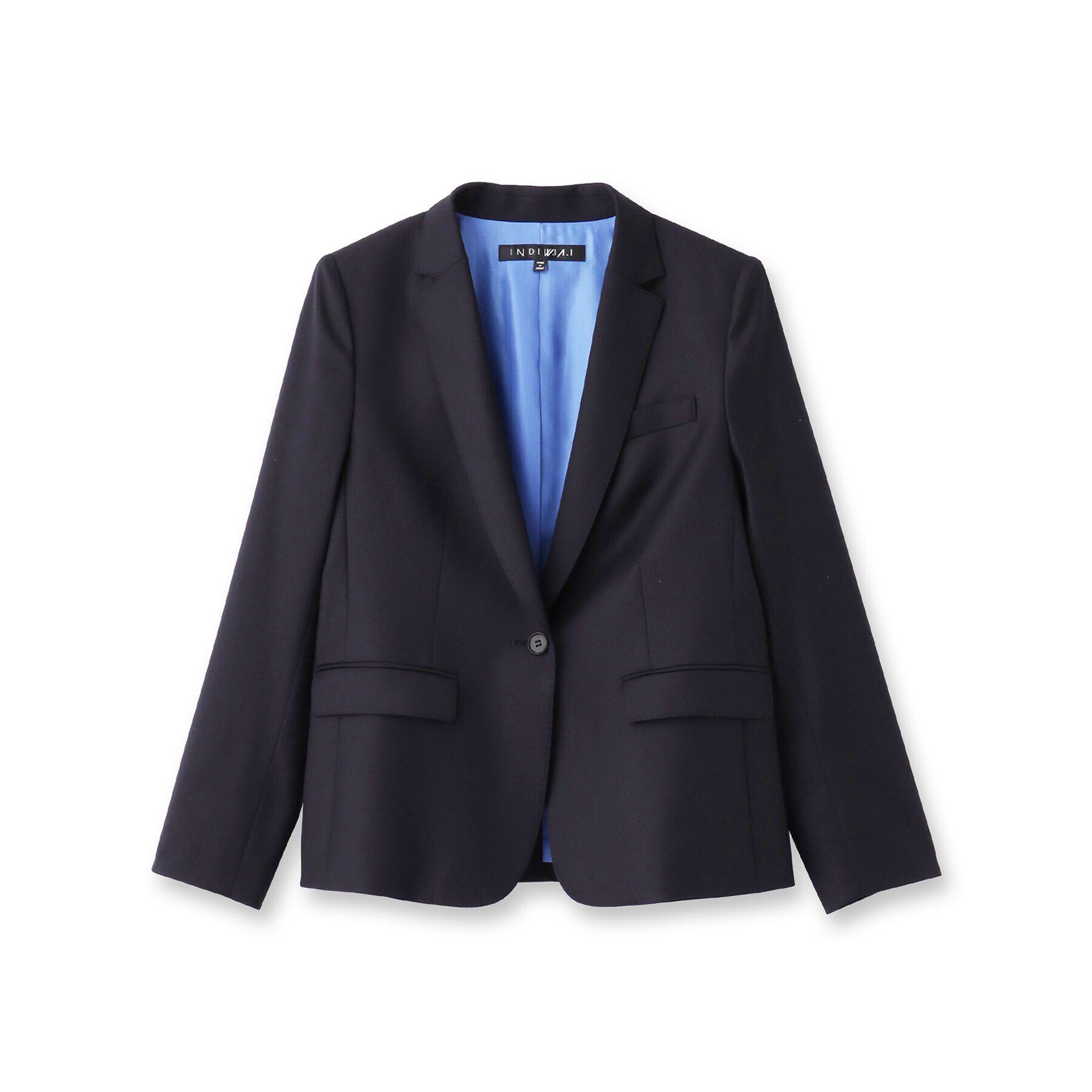 INDIVI「【日本製／インポート素材】ウールストレッチ テーラードカラージャケット」|スーツ|