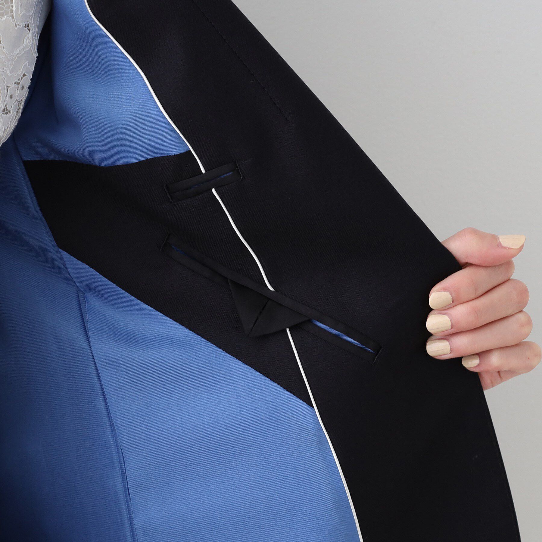 INDIVI「【日本製／インポート素材】ウールストレッチ テーラードカラージャケット」|スーツ|