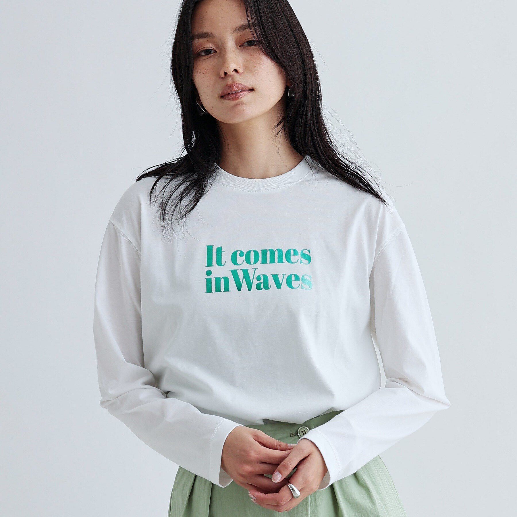 GALLEST「メタリックロゴロングスリーブTシャツ」|Tシャツ・カットソー|