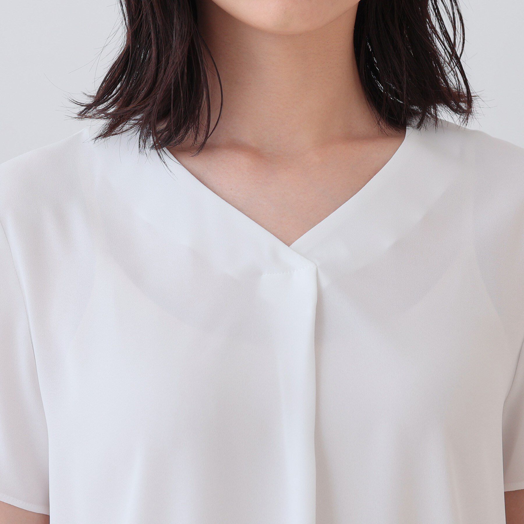 INDIVI「【洗える／通勤】タックブラウス」|シャツ・ブラウス|