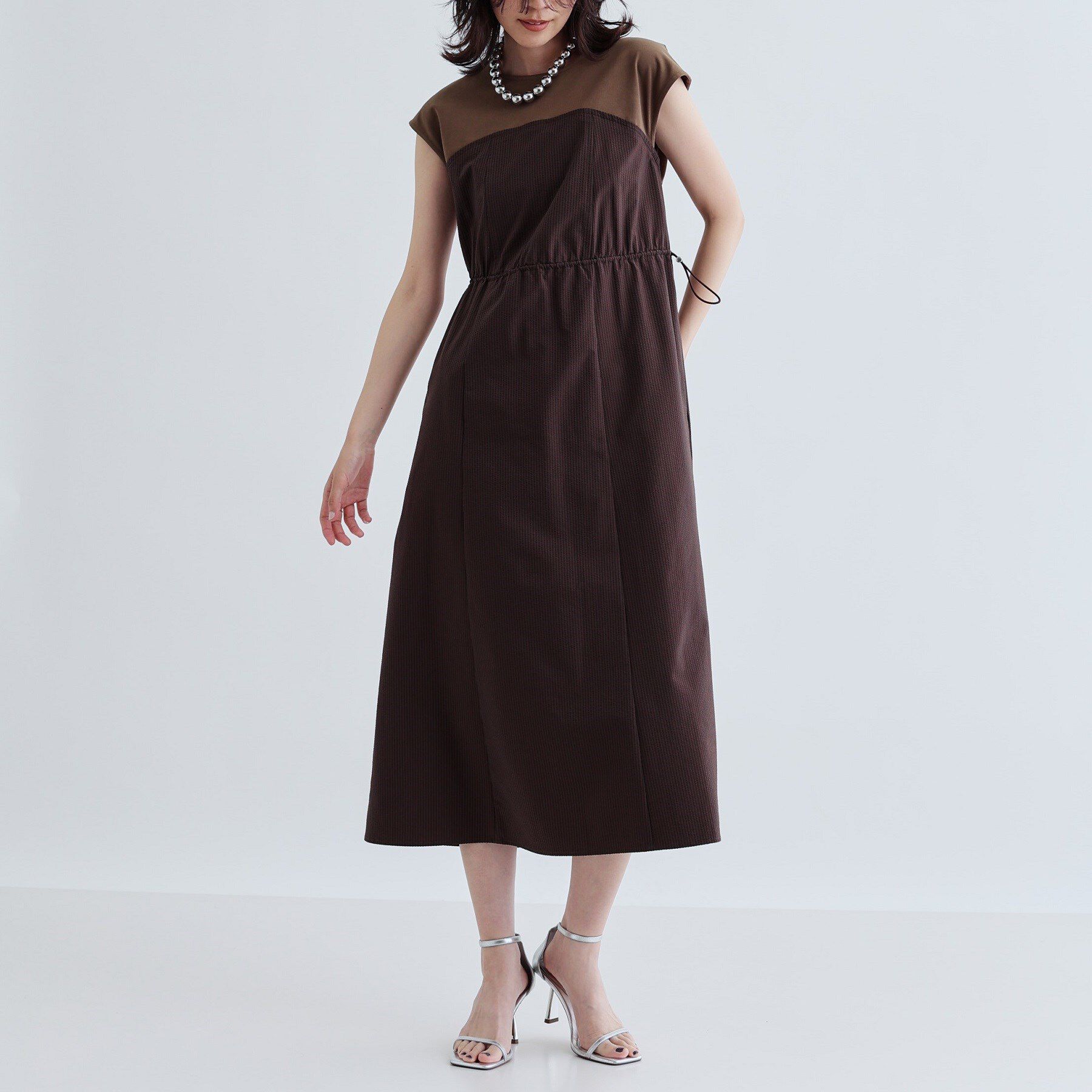 GALLEST「ストライプサッカービスチェワンピース」|ワンピース|