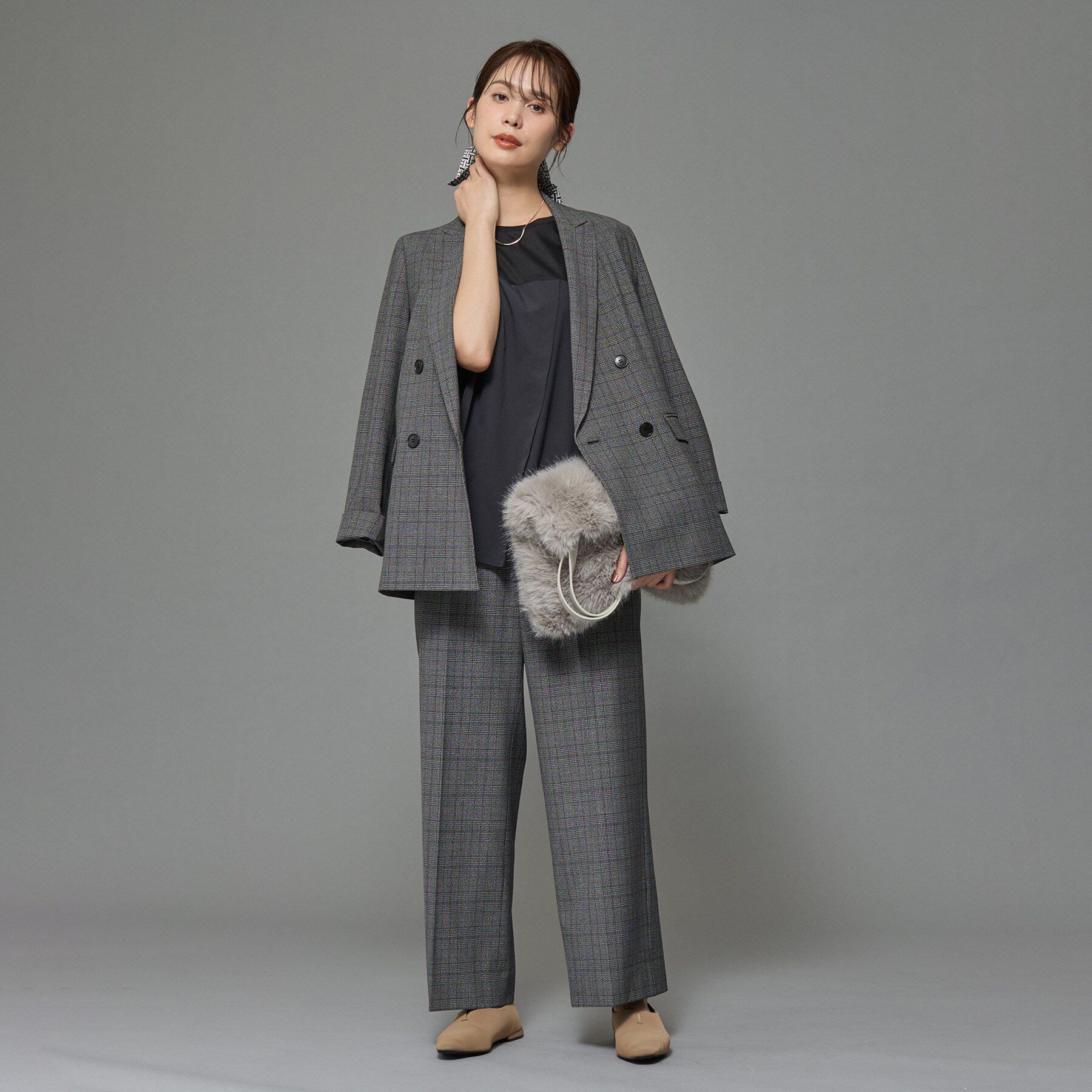 INDIVI「【洗える】ビスチェレイヤード風トップス」|Tシャツ・カットソー|