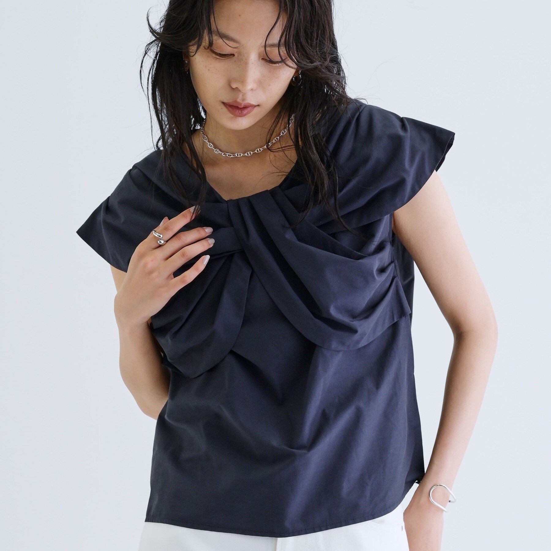 GALLEST「ドレープフォルムブラウス」|シャツ・ブラウス|