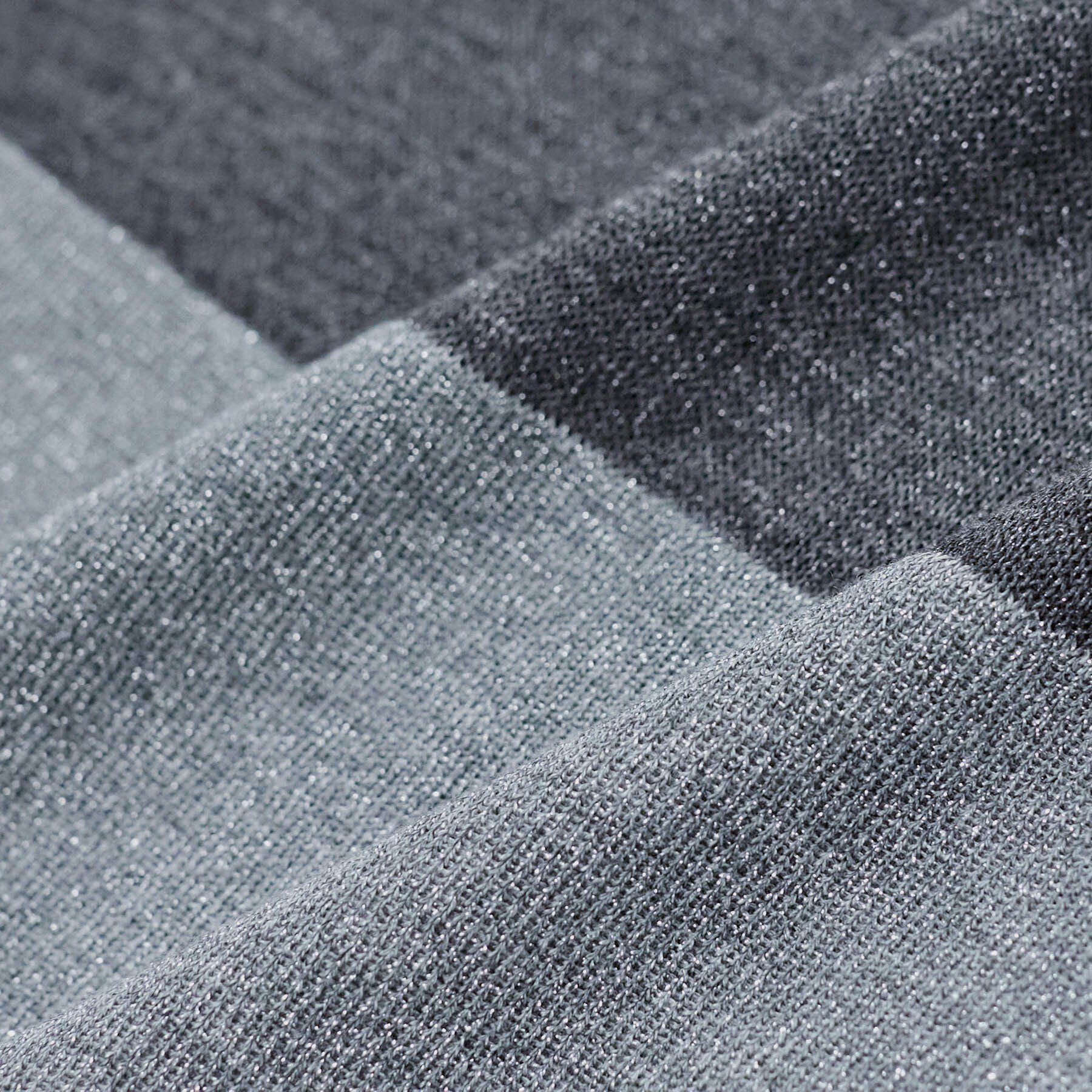 INDIVI「【洗える／二の腕カバー】バイカラーラメニット」|ニット・セーター|