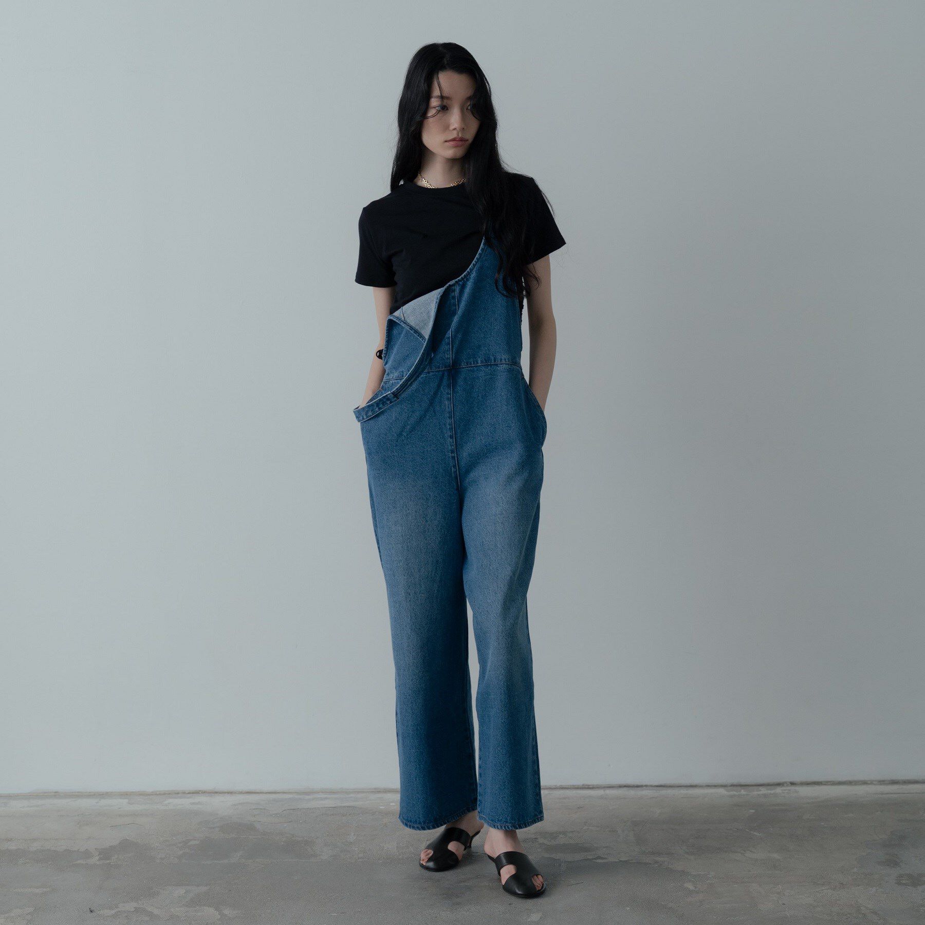 GALLEST「デニムサロペット」|オールインワン|