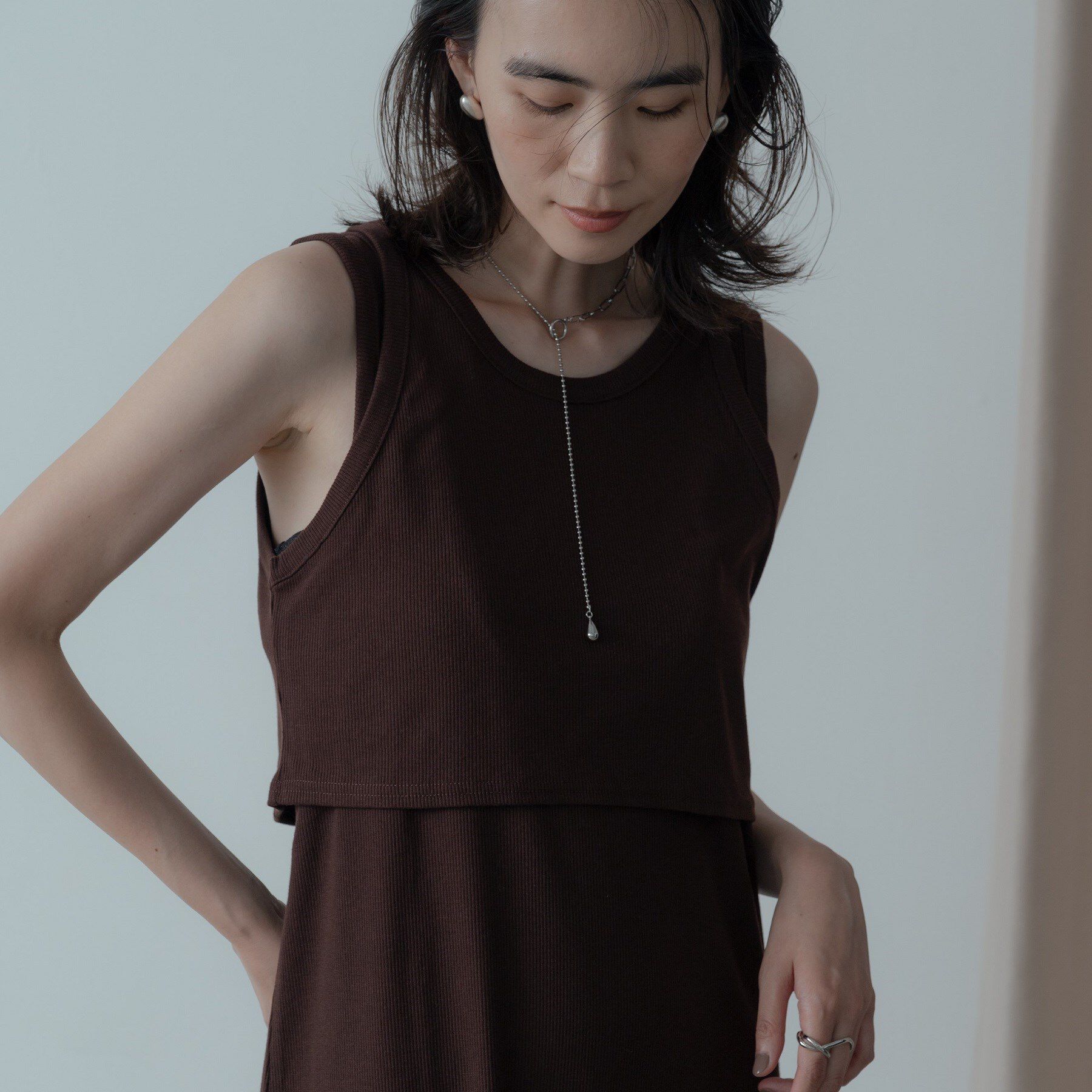 GALLEST「タンクトップレイヤードワンピース」|ワンピース|