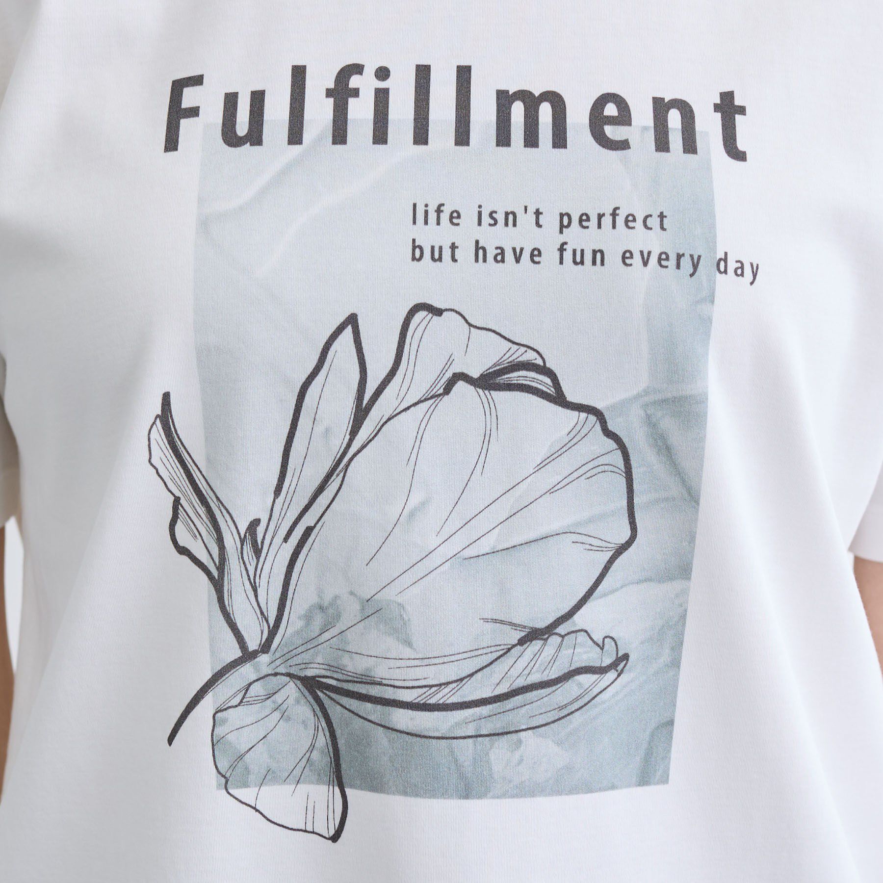 INDIVI「【UVケア／選べるグラフィック】スムースジャージTシャツ」|Tシャツ・カットソー|