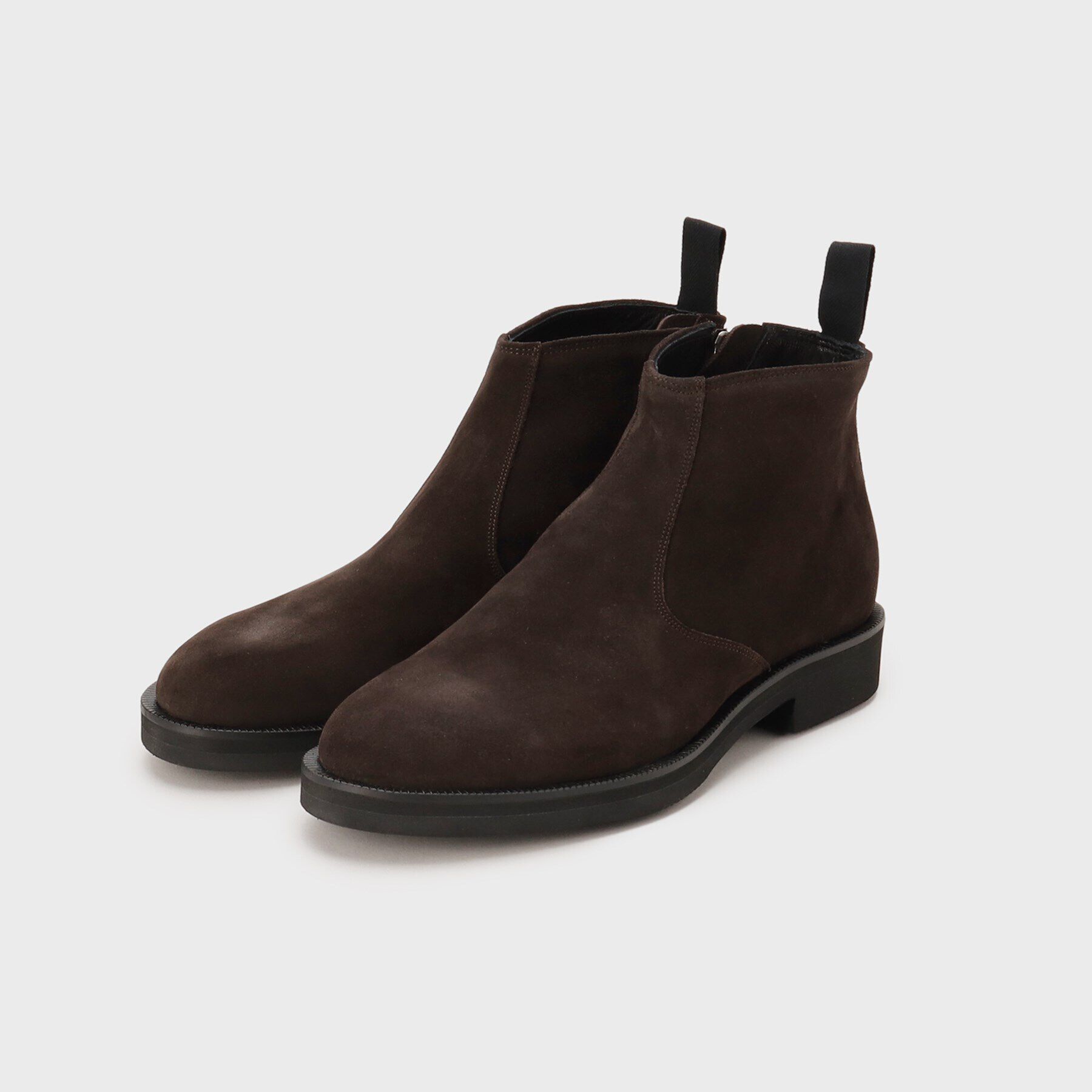 TAKEO KIKUCHI「【THE FLAGSHIP】サイドジップ ショートブーツ」|ショートブーツ|ブラウン(543)