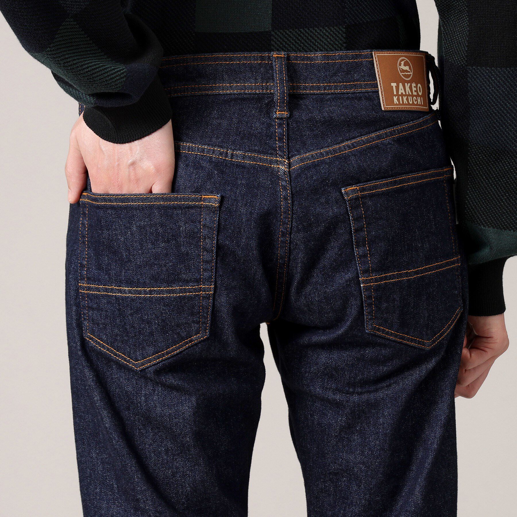 TAKEO KIKUCHI「【モンスターストレッチ】日本製 ワンウォッシュ デニムパンツ」|デニム|