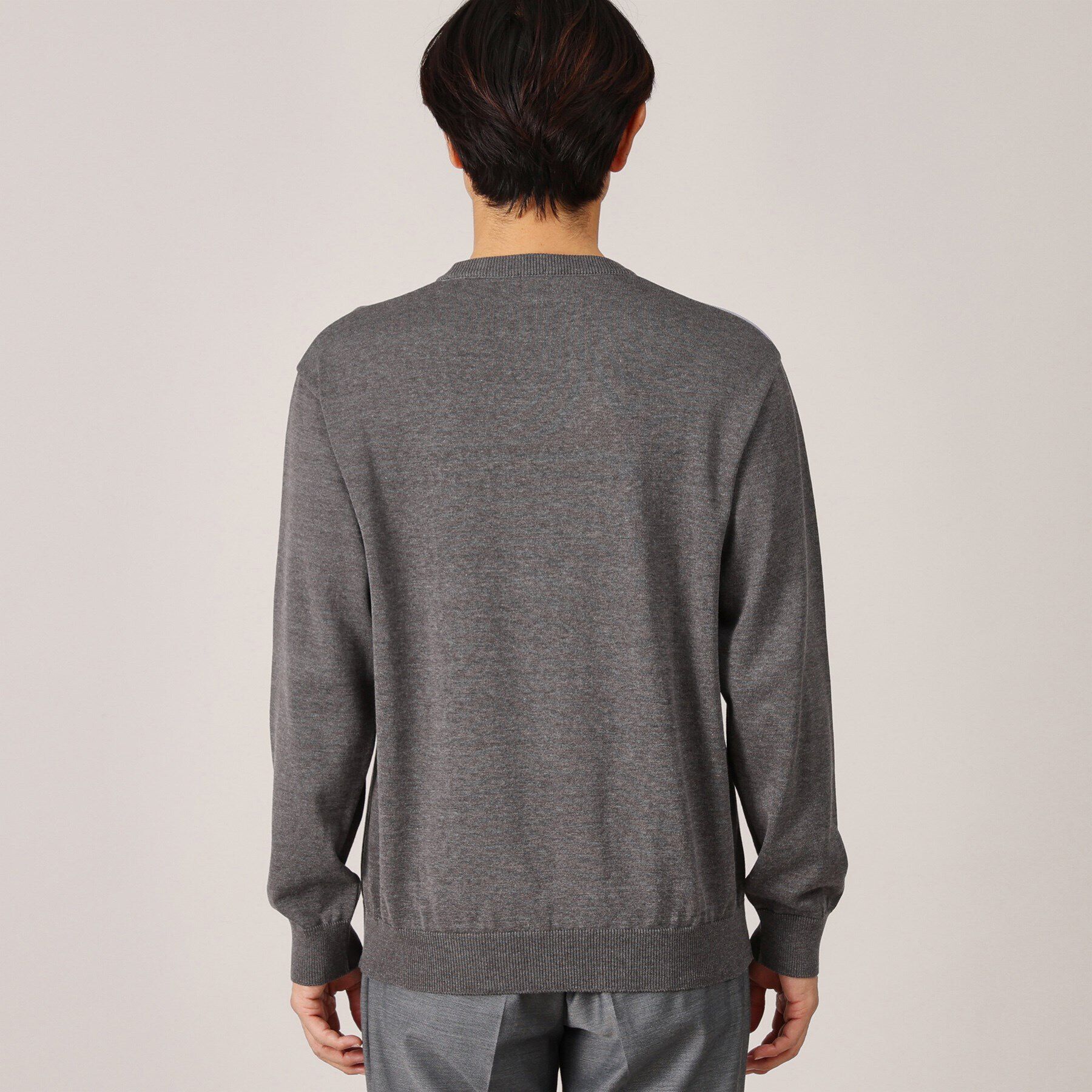 TAKEO KIKUCHI「【Made in JAPAN】スクエア インターシャ ニット」|ニット・セーター|