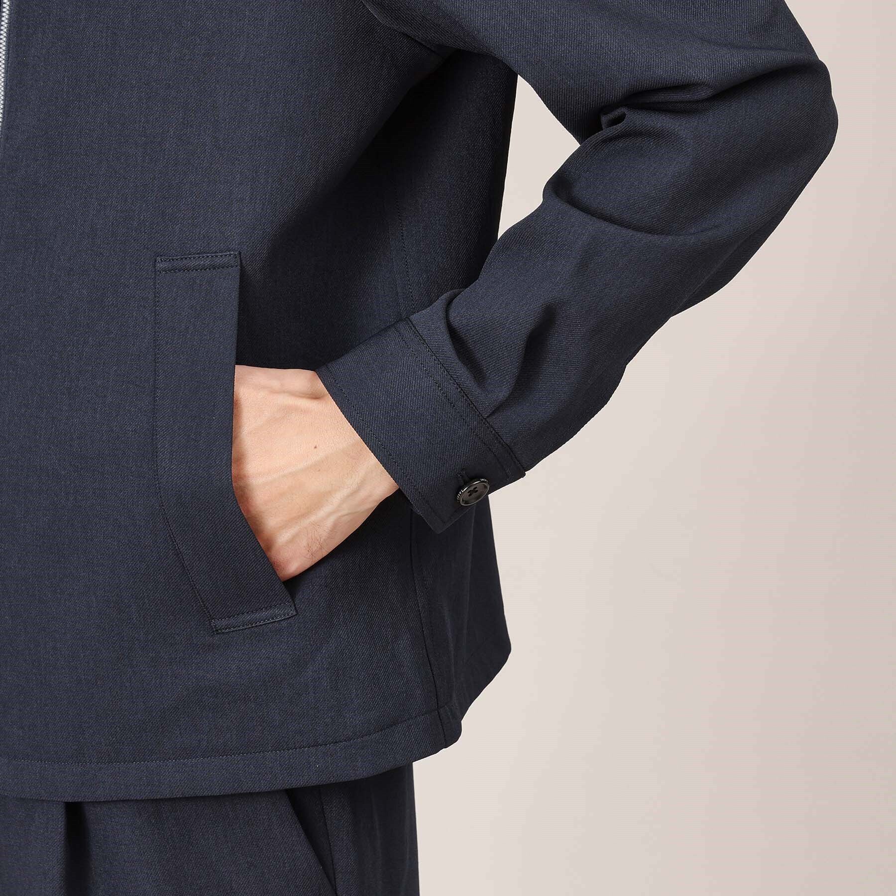 TAKEO KIKUCHI「【多機能/軽羽織】リネンライクカルゼ リブブルゾン」|ブルゾン・スタジャン|