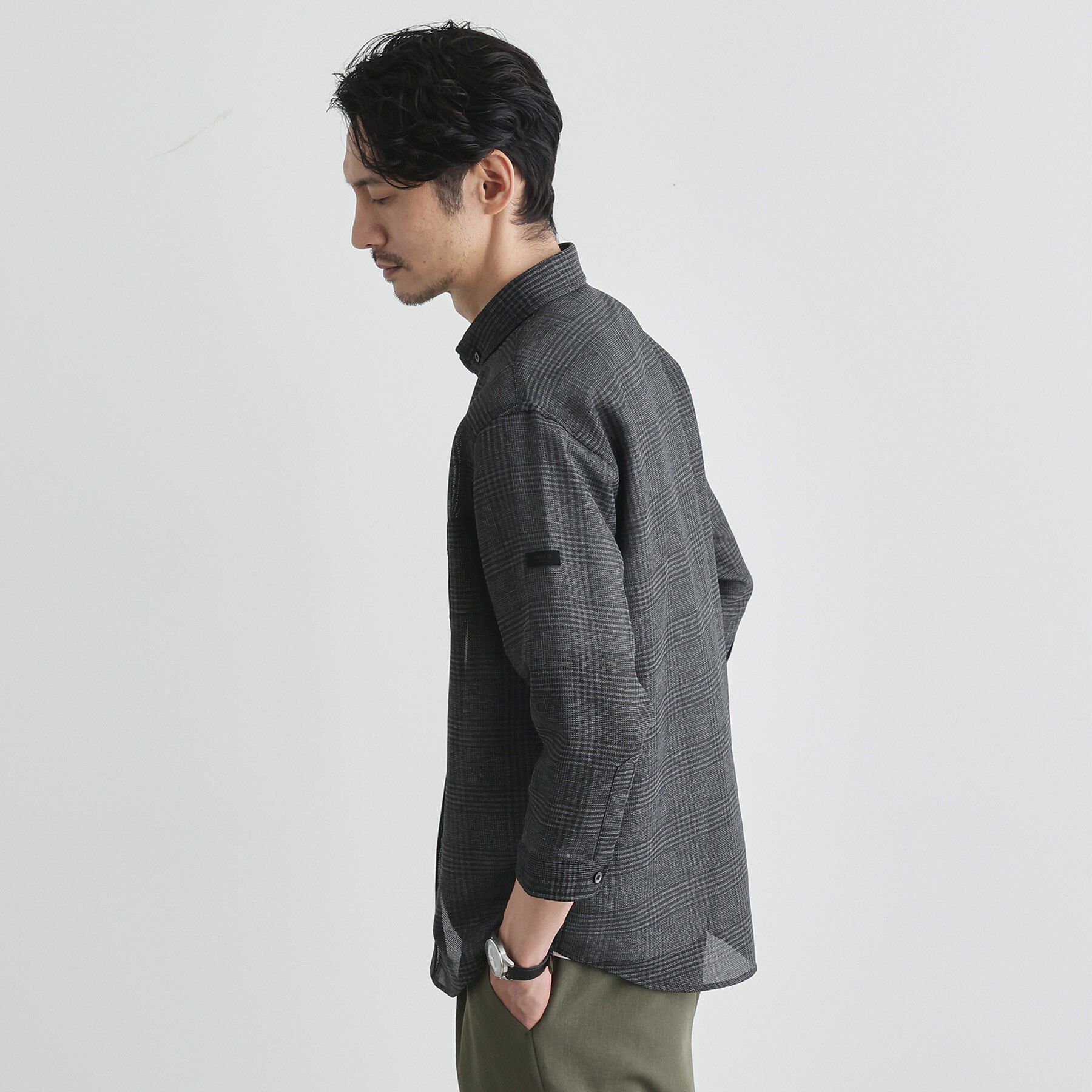 TAKEO KIKUCHI「【Sサイズ～】カラミ織り 7分袖シャツ」|シャツ・ブラウス|