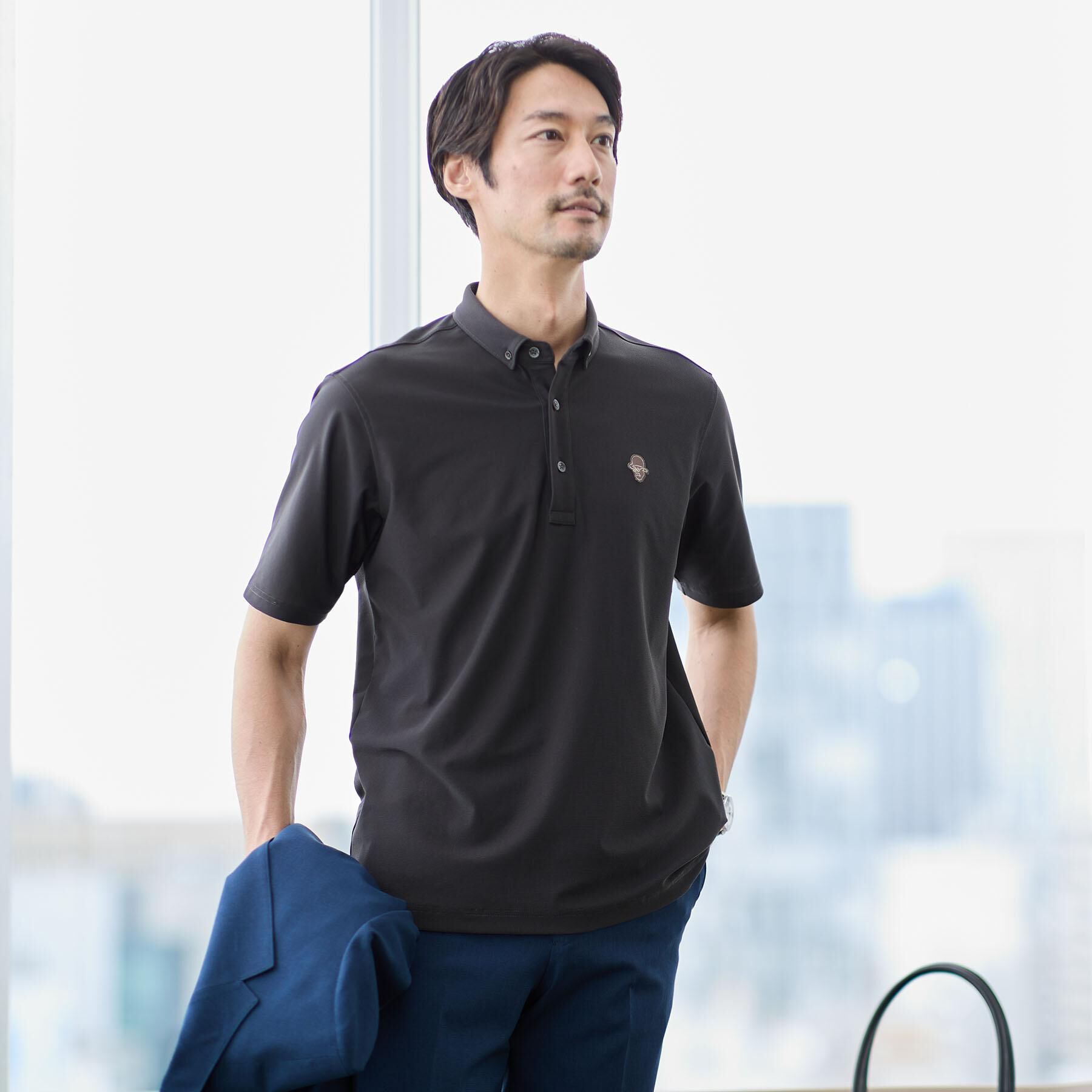 TAKEO KIKUCHI「【COOL CITY WEAR】エアートール ポロシャツ /接触冷感・通気性」|ポロシャツ|