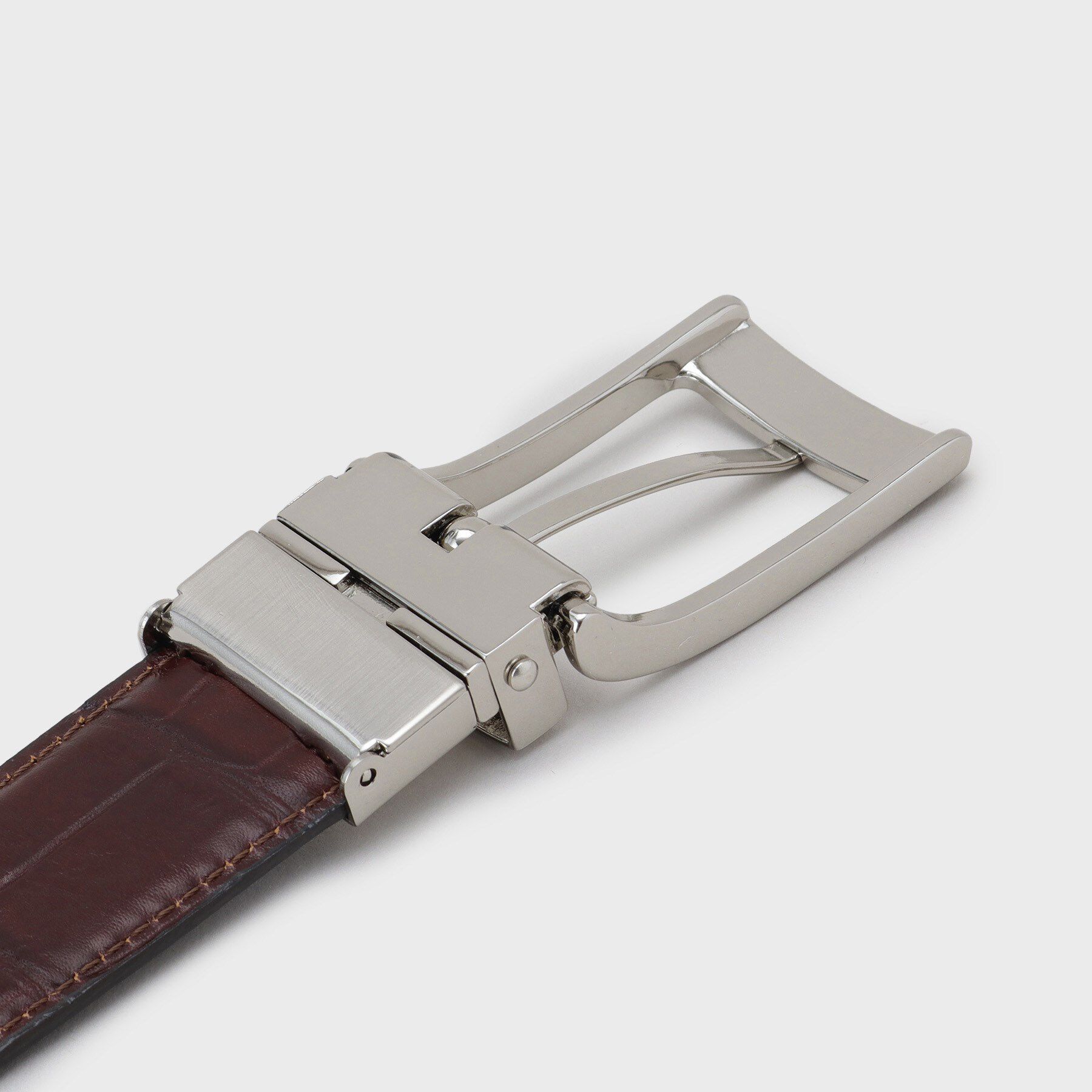 TAKEO KIKUCHI「クロコ型押しリバーシブルドレスベルト」|ベルト|