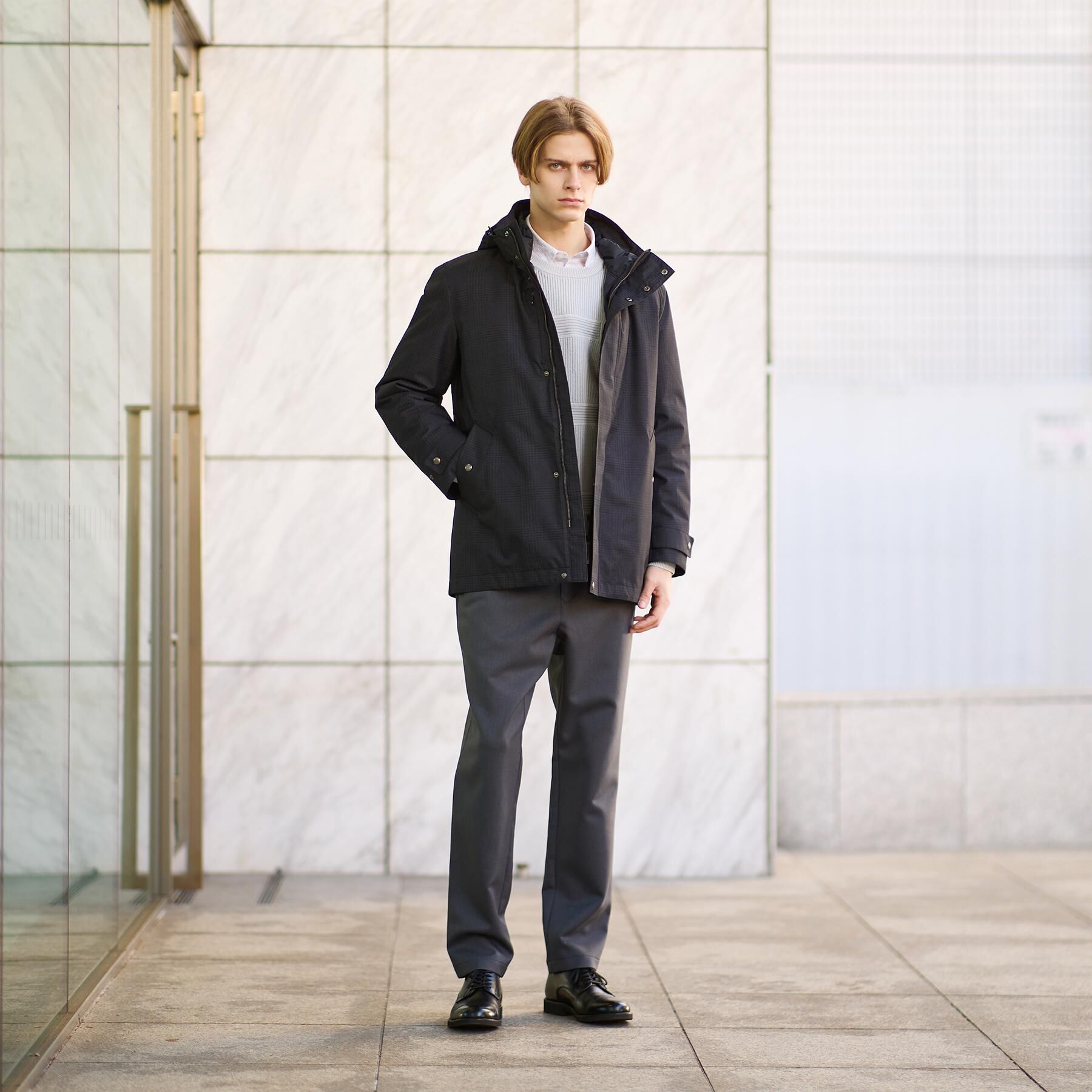 TAKEO KIKUCHI「【3WAY】グレンチェック ダウンライナー ブルゾン」|ブルゾン・スタジャン|