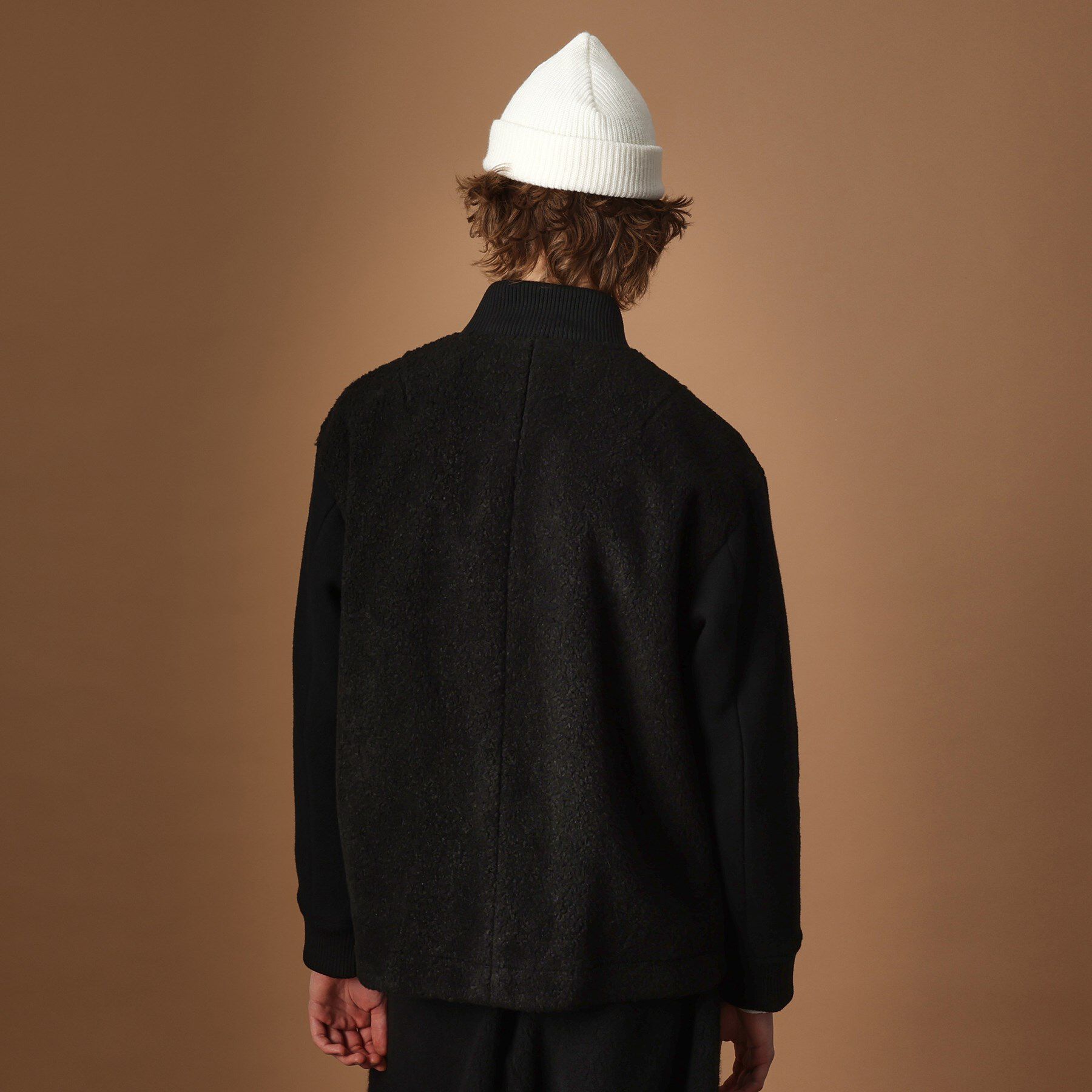 40CARATS&525「2重織りモッサボアパイル コンビブルゾン」|ブルゾン・スタジャン|