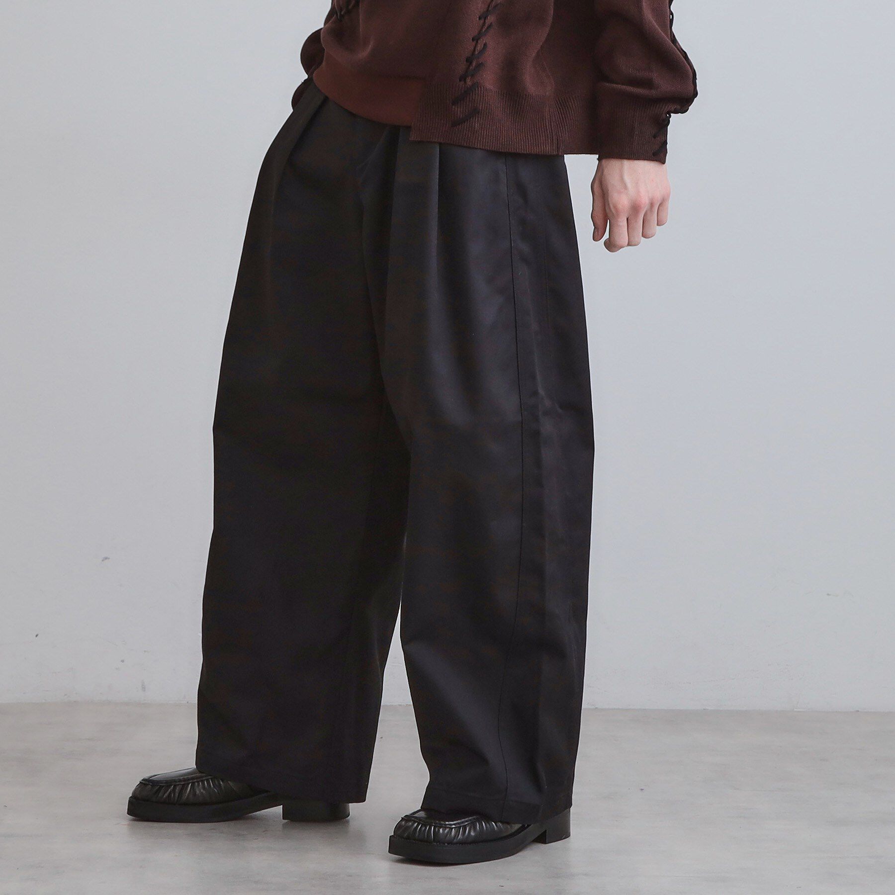 tk.TAKEO KIKUCHI「バギーチノパンツ」|その他|ブラック(019)