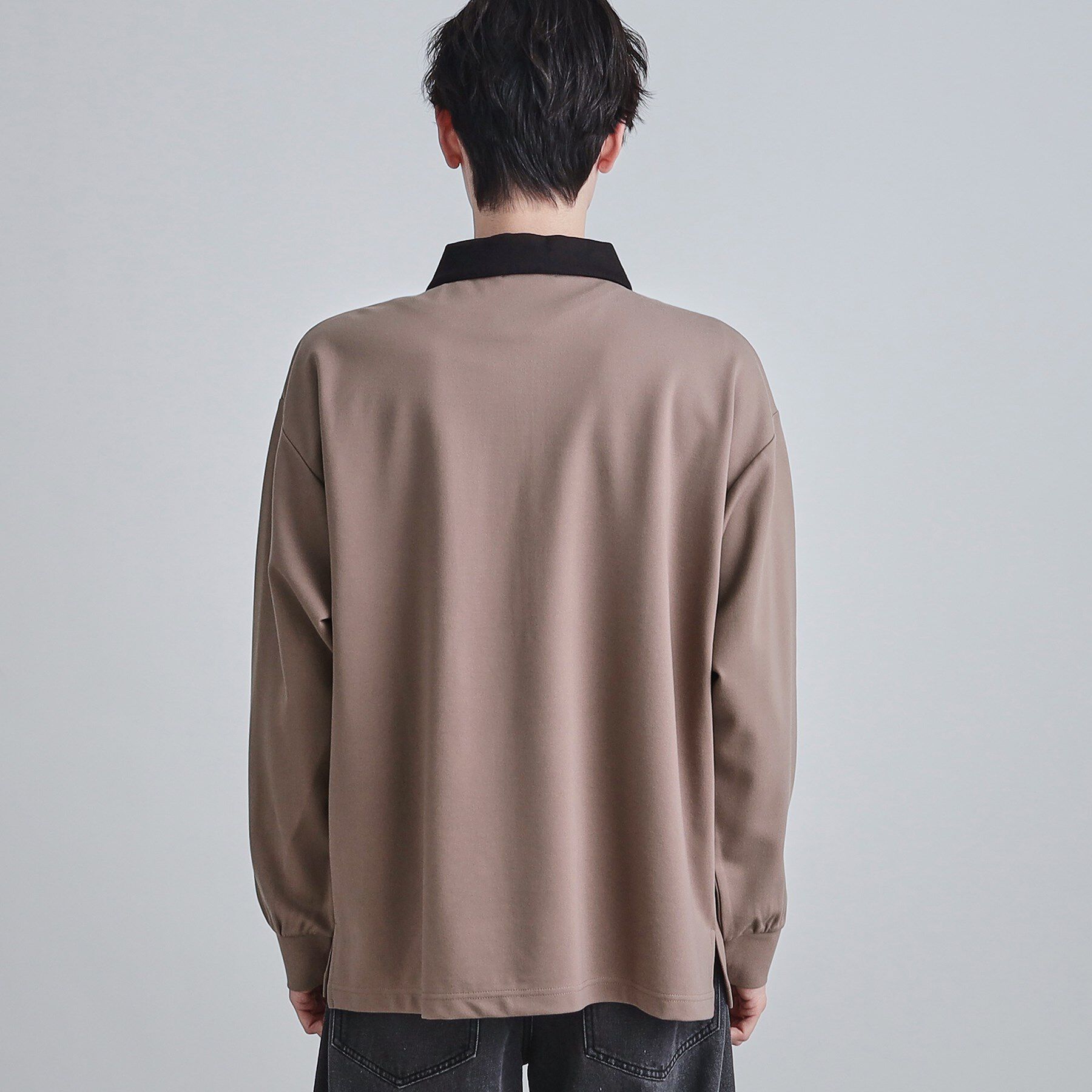 tk.TAKEO KIKUCHI「ハードポンチハーフジップポロカットソー」|Tシャツ・カットソー|