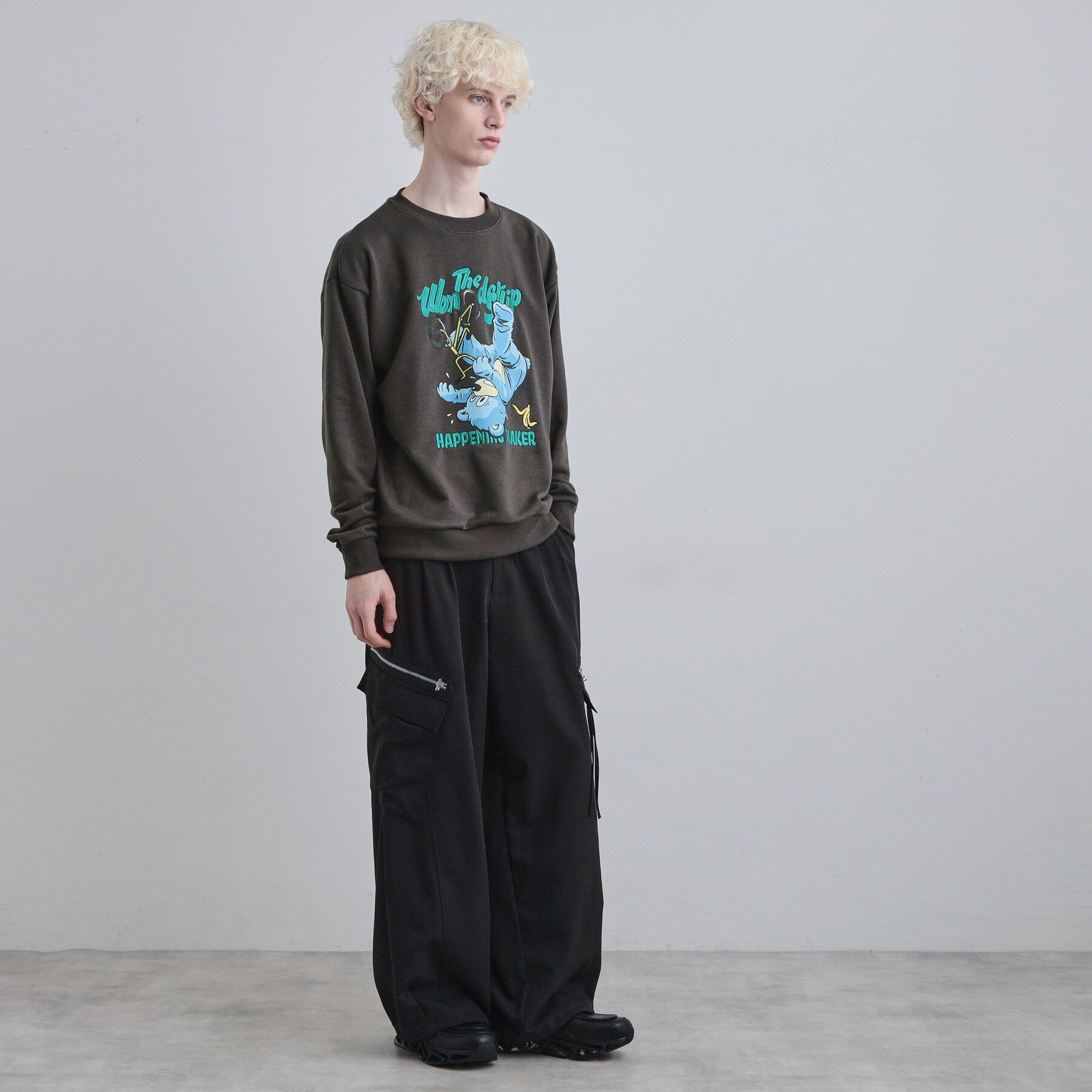 tk.TAKEO KIKUCHI「ポップ刺繍スウェット」|パーカー|