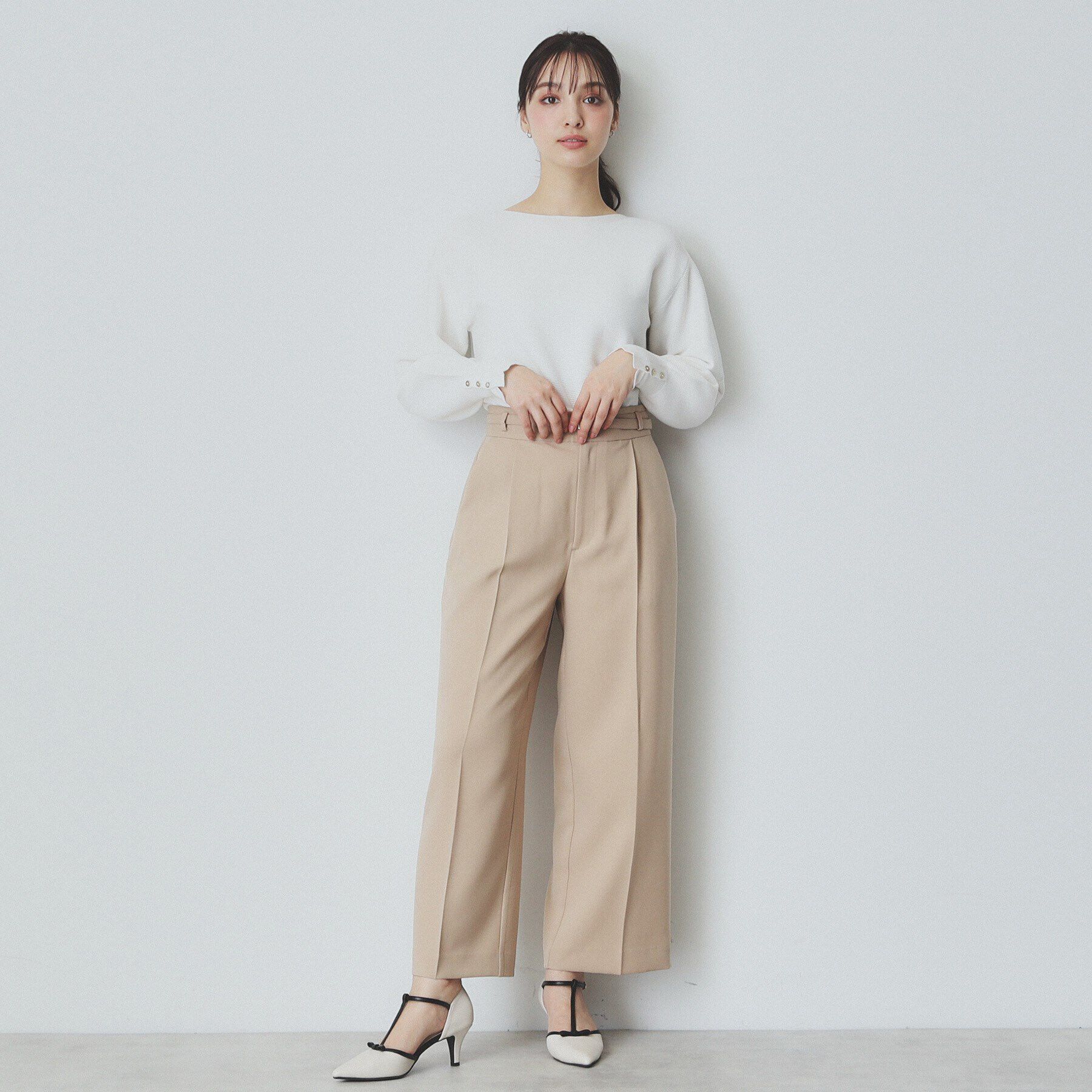 index「《6color》ガーターボートネックニット【UV/洗濯機洗い可】」|ニット・セーター|