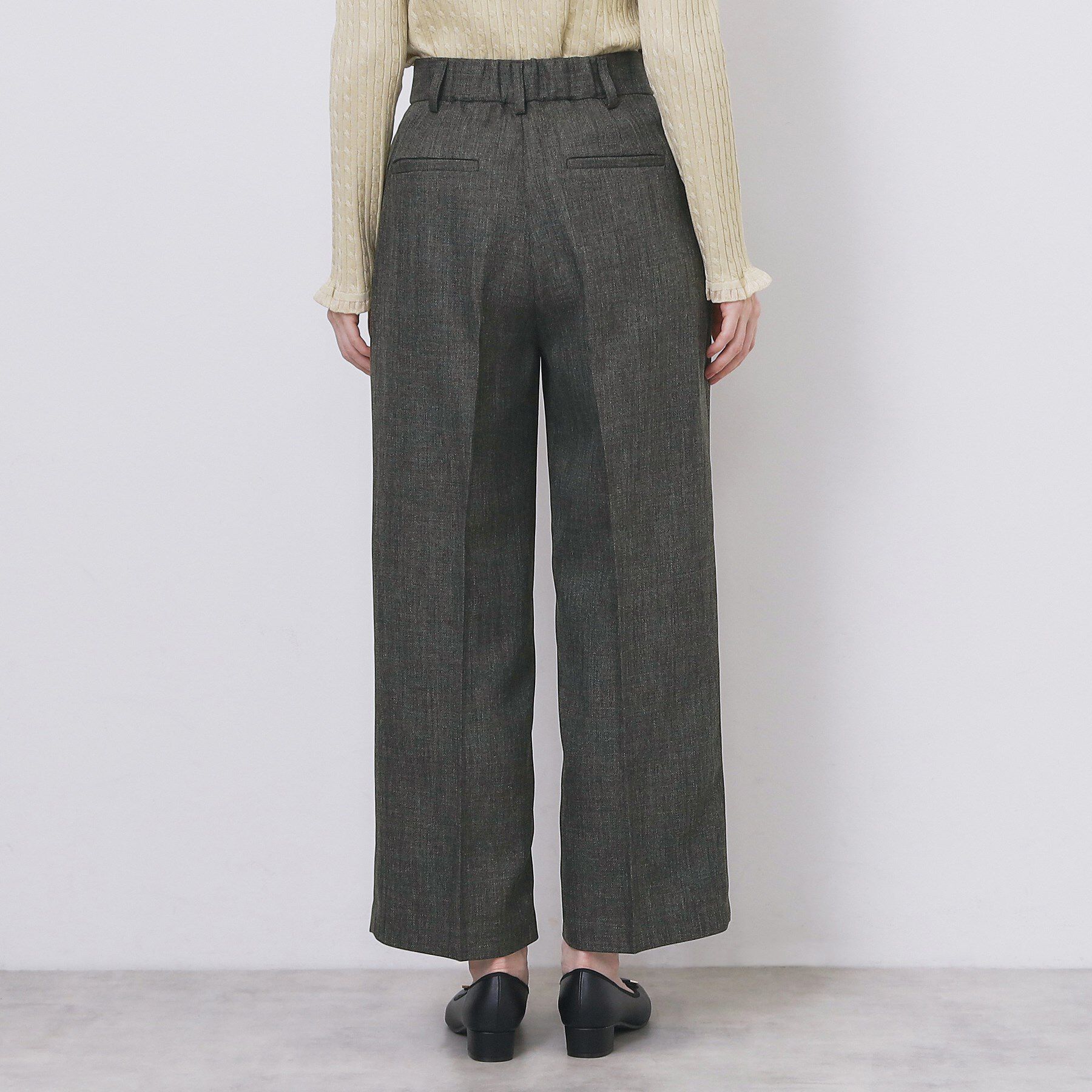 index「ツィード調ワイドストレートパンツ【洗濯機OK/防シワ】」|その他|