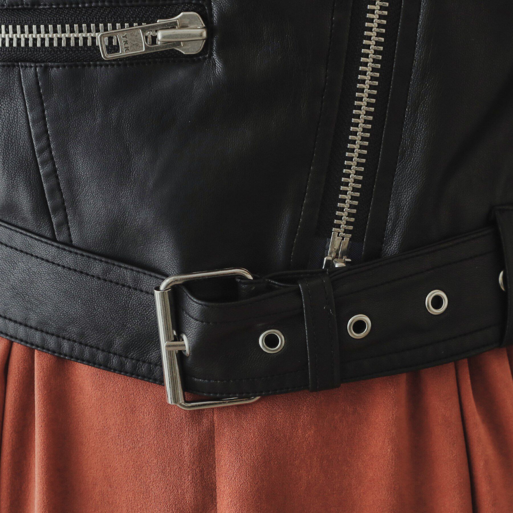 OPAQUE.CLIP「【大草直子さんコラボ】ショート丈ライダースジャケット」|ライダースジャケット|