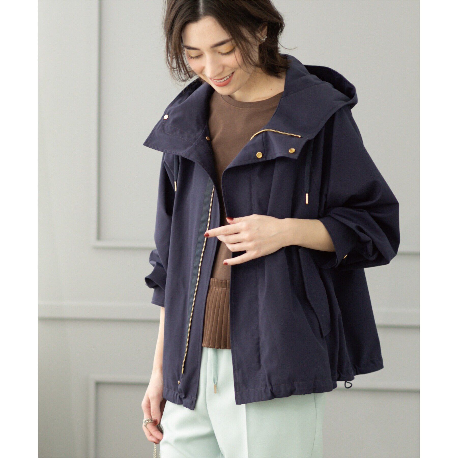 OPAQUE.CLIP「《SS-LLsize》撥水フードブルゾン【洗濯機洗い可/花粉対応】」|ブルゾン・スタジャン|