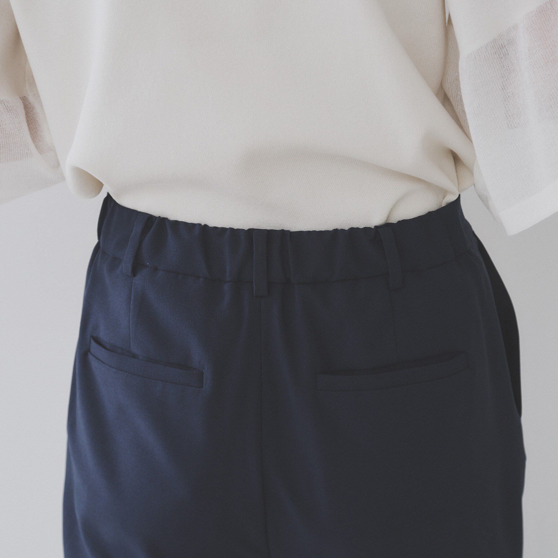 OPAQUE.CLIP「ストレッチリネンライク美脚テーパードパンツ【洗濯機洗い可/吸水速乾】」|その他|