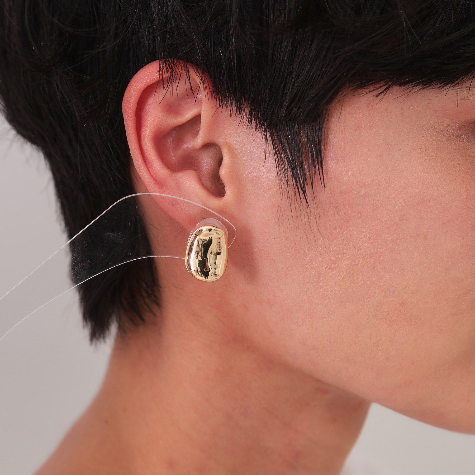 OPAQUE.CLIP「ビーンズメタルイヤリング」|イヤリング|