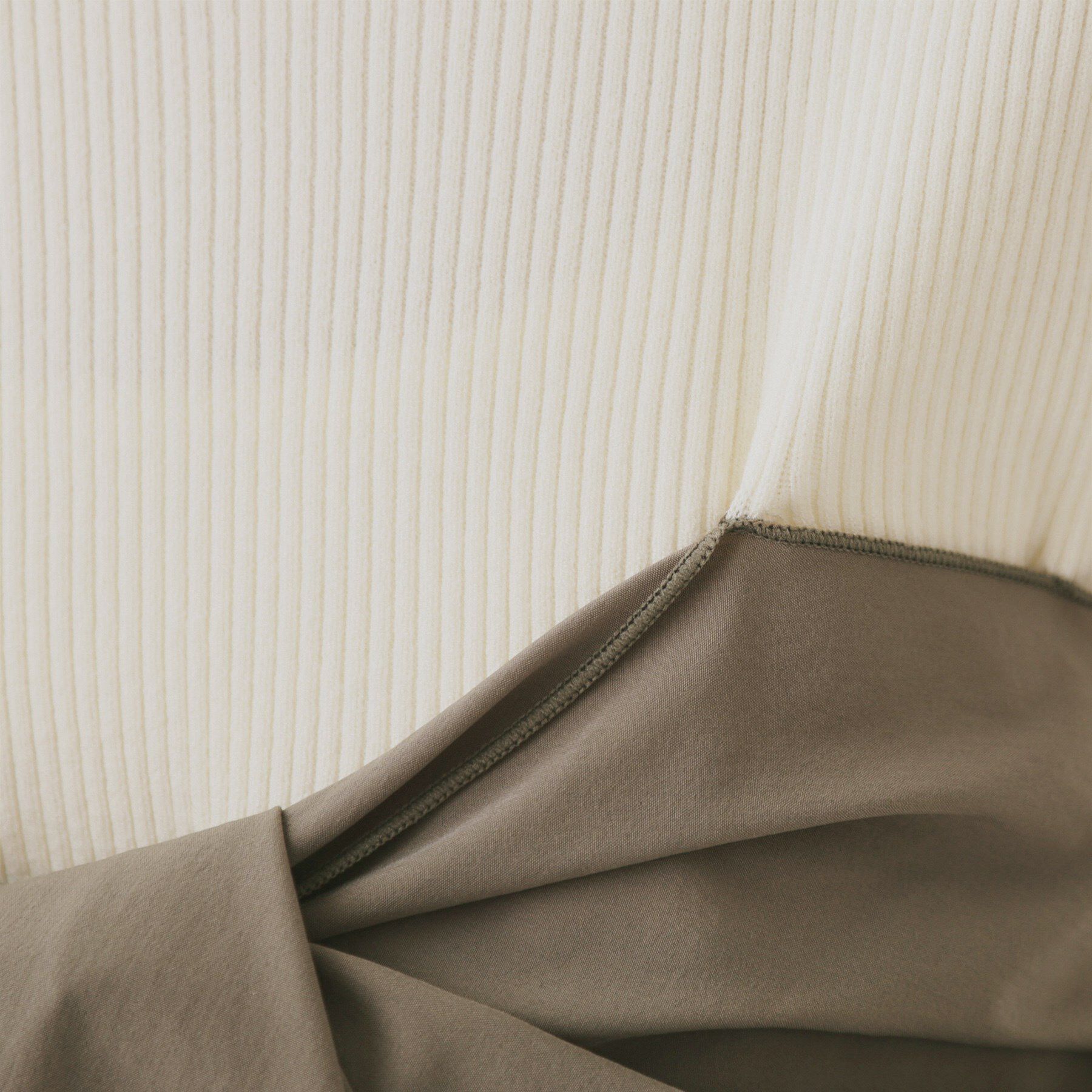 OPAQUE.CLIP「リボンビスチェドッキングニット【洗濯機洗い可】」|ニット・セーター|