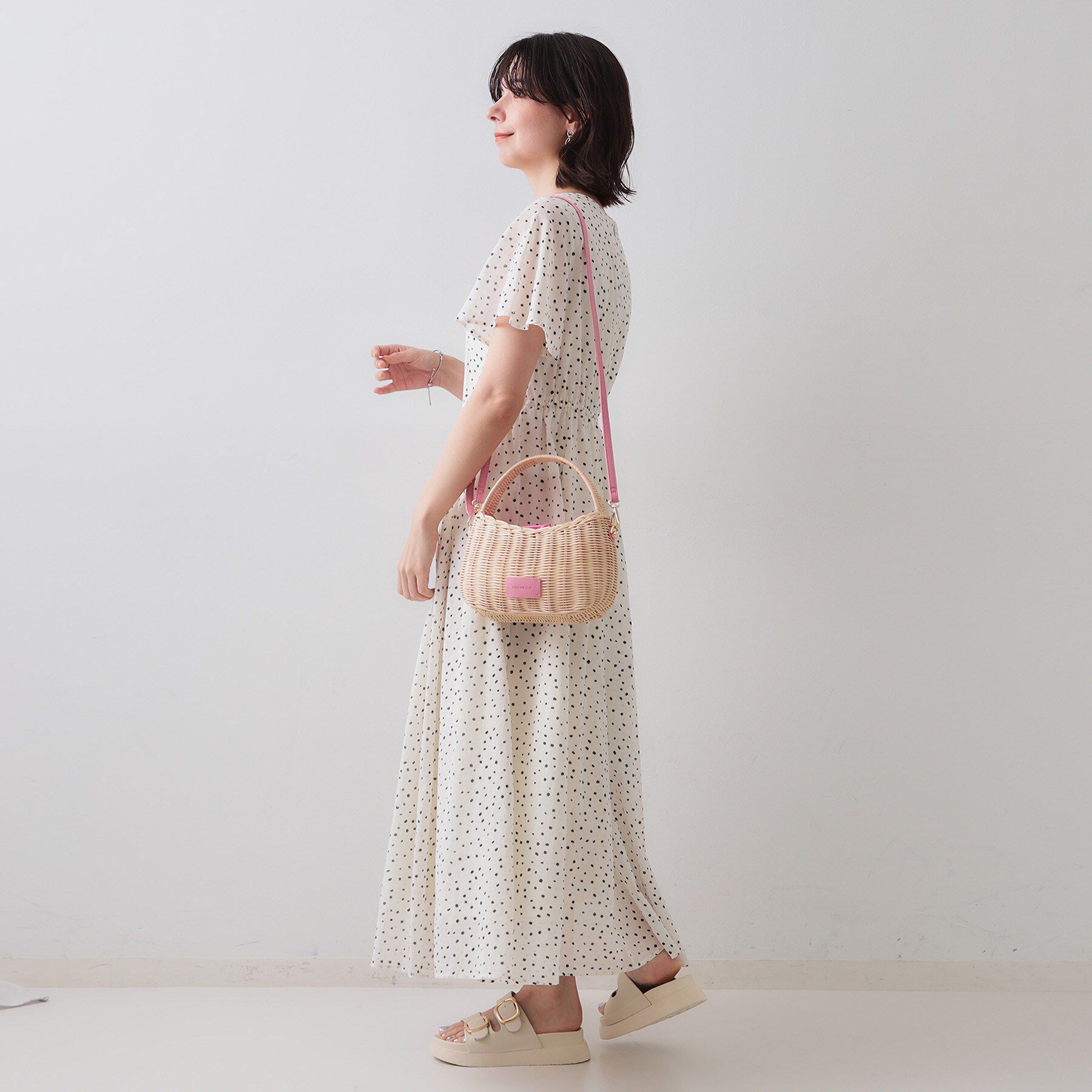 OPAQUE.CLIP「【2WAY】ラタンワンハンドルミニショルダーバッグ」|ショルダー・メッセンジャー|