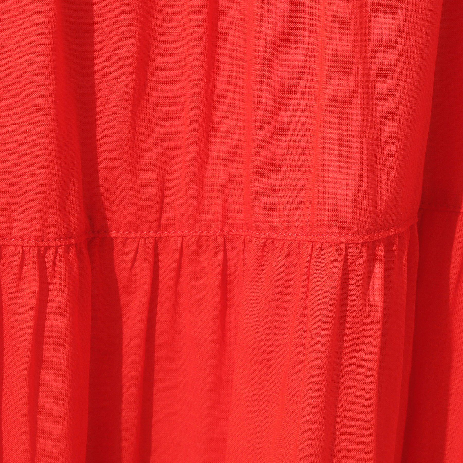 OPAQUE.CLIP「《Can Cam掲載》ティアードマキシドレス/オーガニックコットン混【洗濯機洗い可】」|ワンピース|