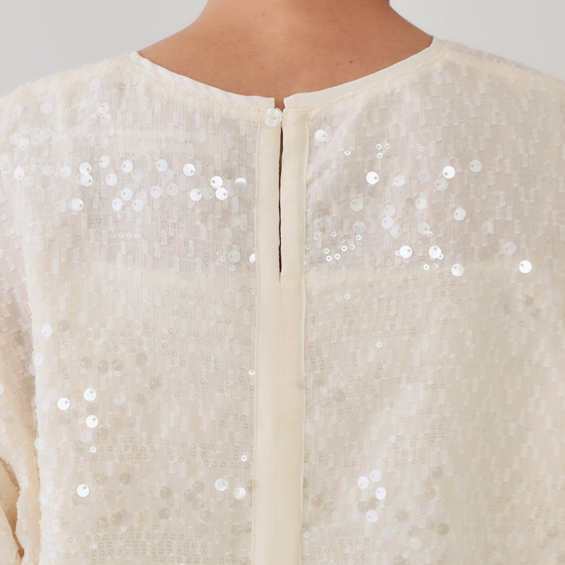 OPAQUE.CLIP「スパンコールブラウス【洗える】」|シャツ・ブラウス|