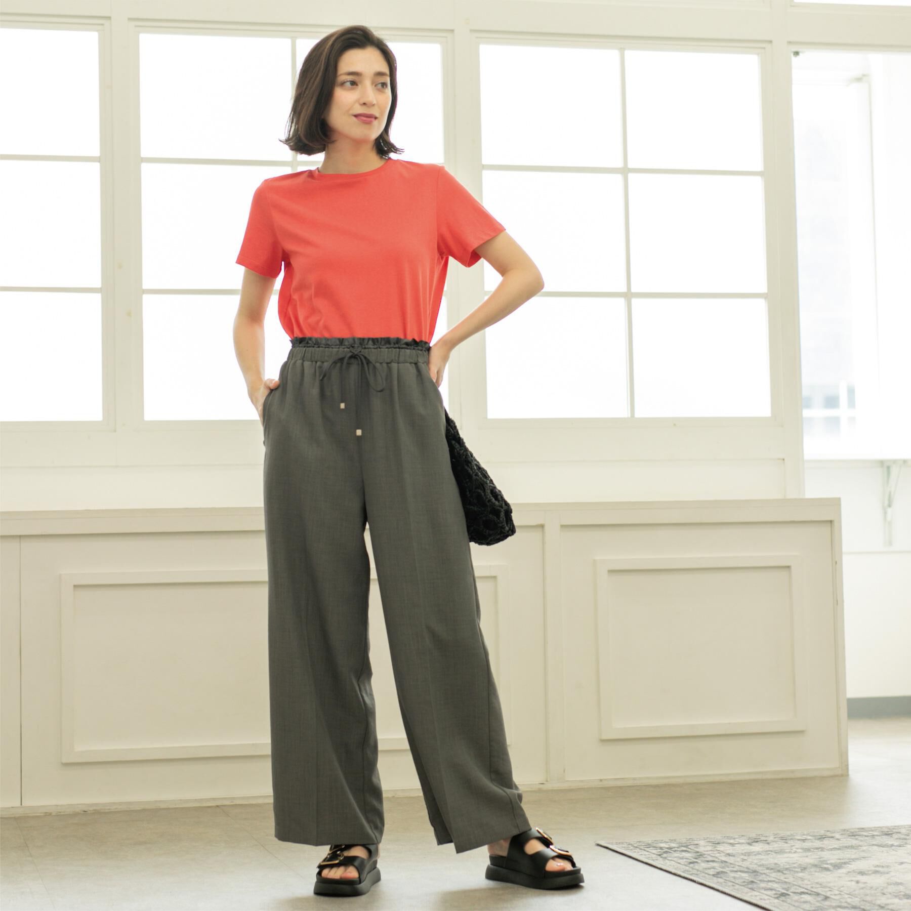 OPAQUE.CLIP「《5色展開》ベーシックTシャツ【洗濯機洗い可/UV/接触冷感】」|Tシャツ・カットソー|