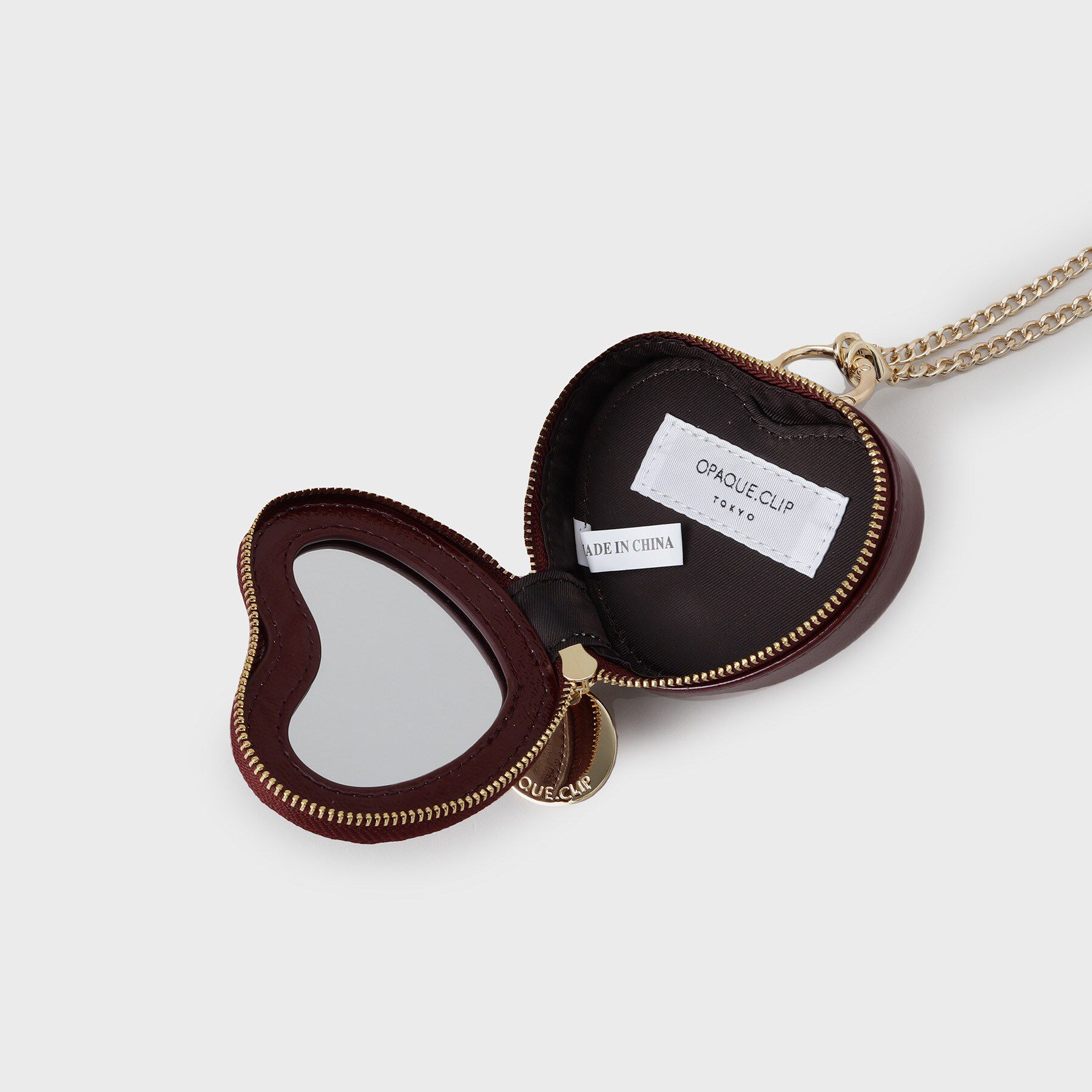 OPAQUE.CLIP「【2WAY／ミラー付き】エナメルモチーフミニチャーム」|キーケース|