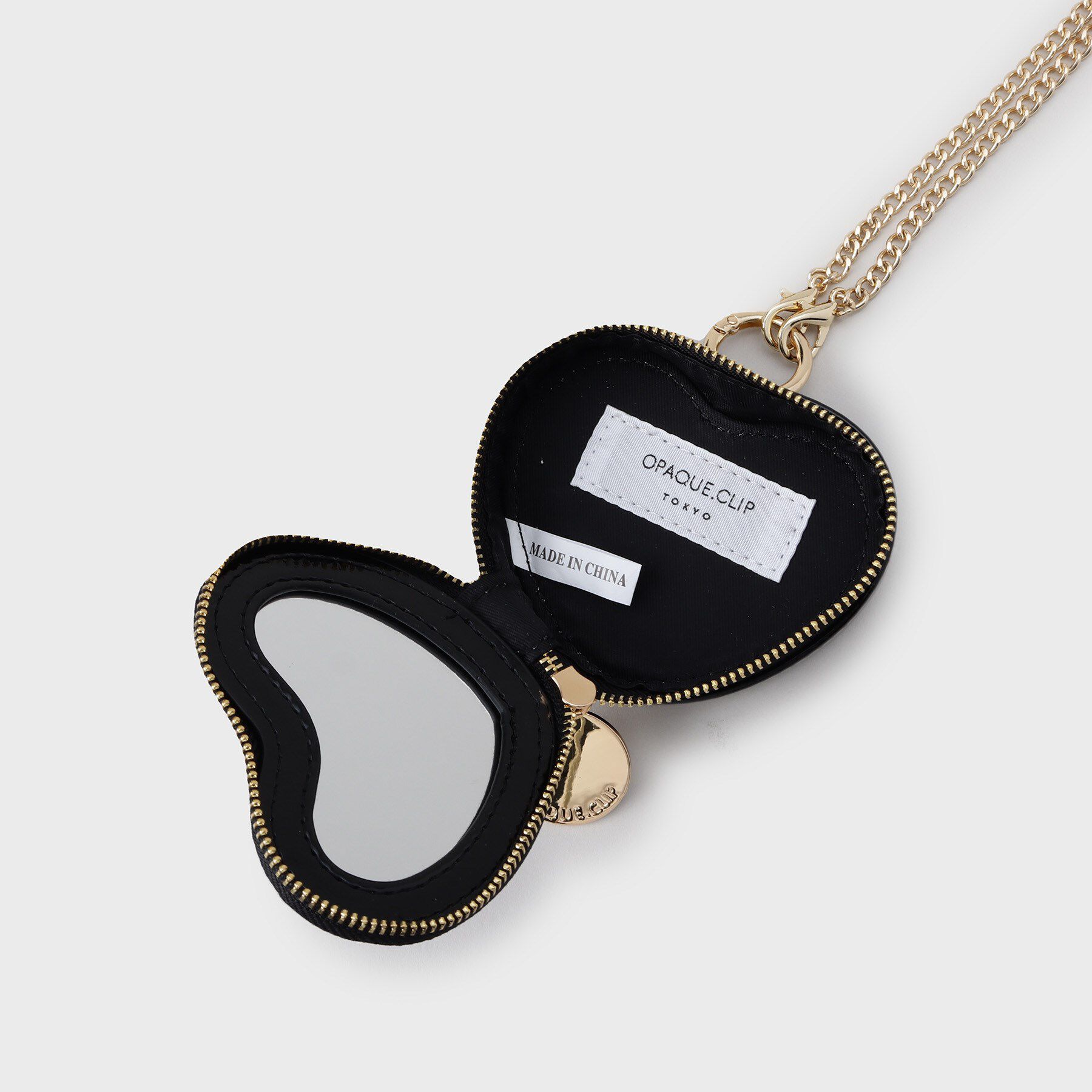 OPAQUE.CLIP「【2WAY／ミラー付き】エナメルモチーフミニチャーム」|キーケース|