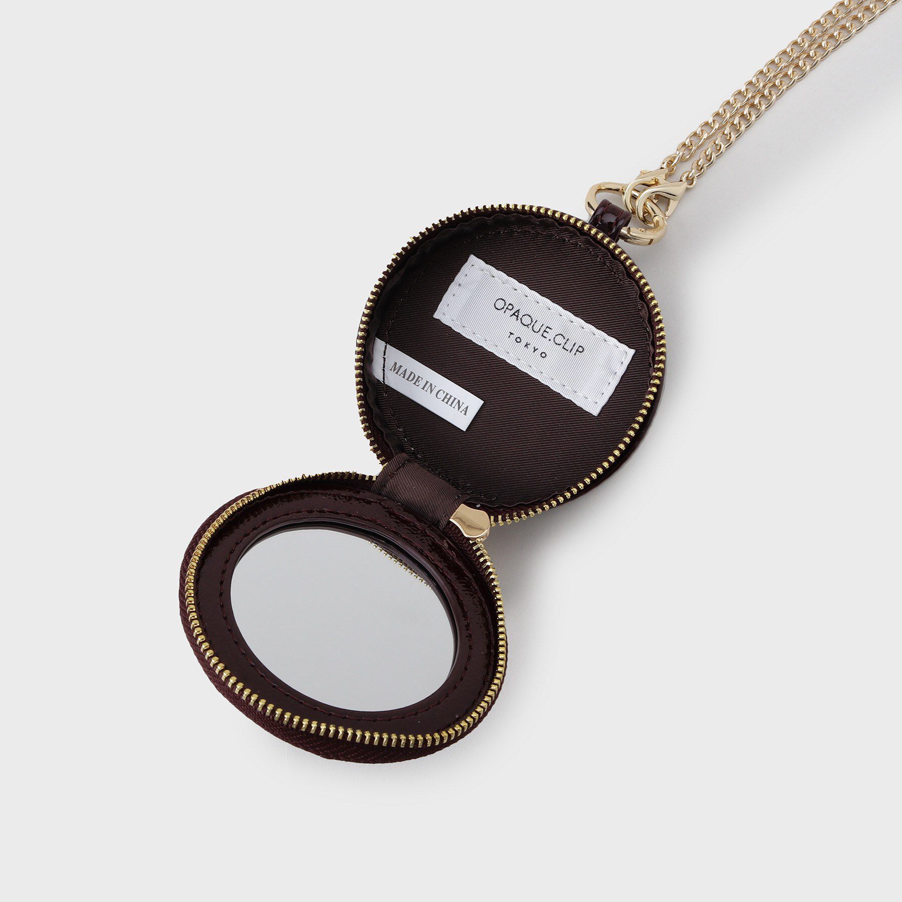 OPAQUE.CLIP「【2WAY／ミラー付き】エナメルモチーフミニチャーム」|キーケース|