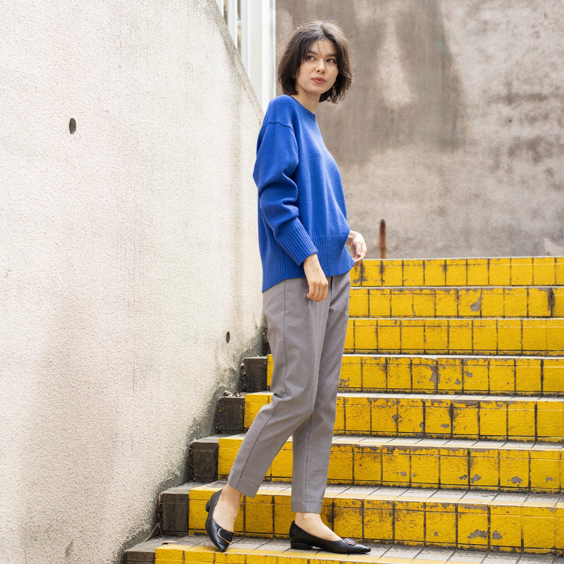 OPAQUE.CLIP「【抗菌防臭加工／通勤対応可能】デザインバックルポインテッドパンプス」|パンプス|