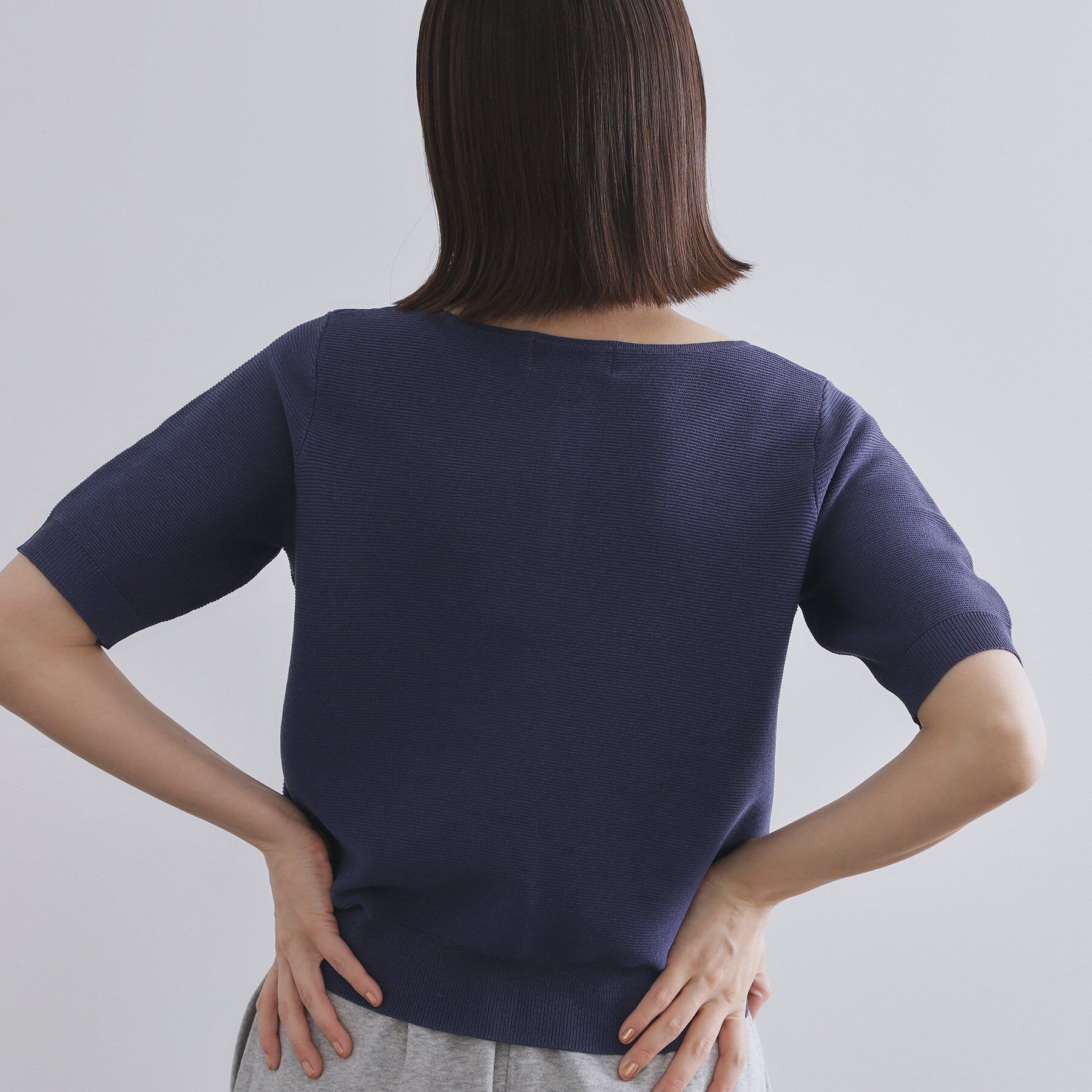 OPAQUE.CLIP「ガーダーニットカーディガン【UVケア/洗濯機洗い可】」|カーディガン|