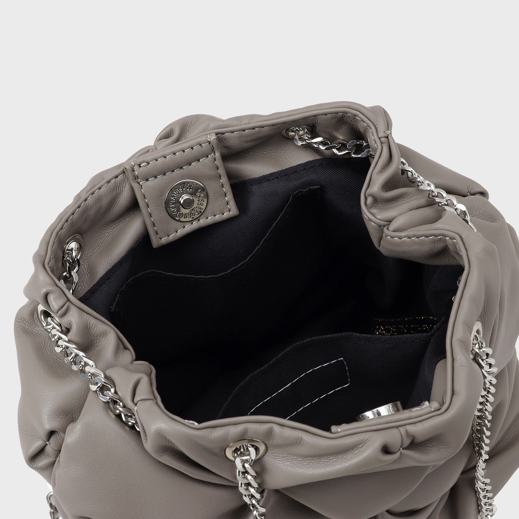 OPAQUE.CLIP「【2WAY】ラム調合皮巾着ミニショルダーバッグ」|ショルダー・メッセンジャー|