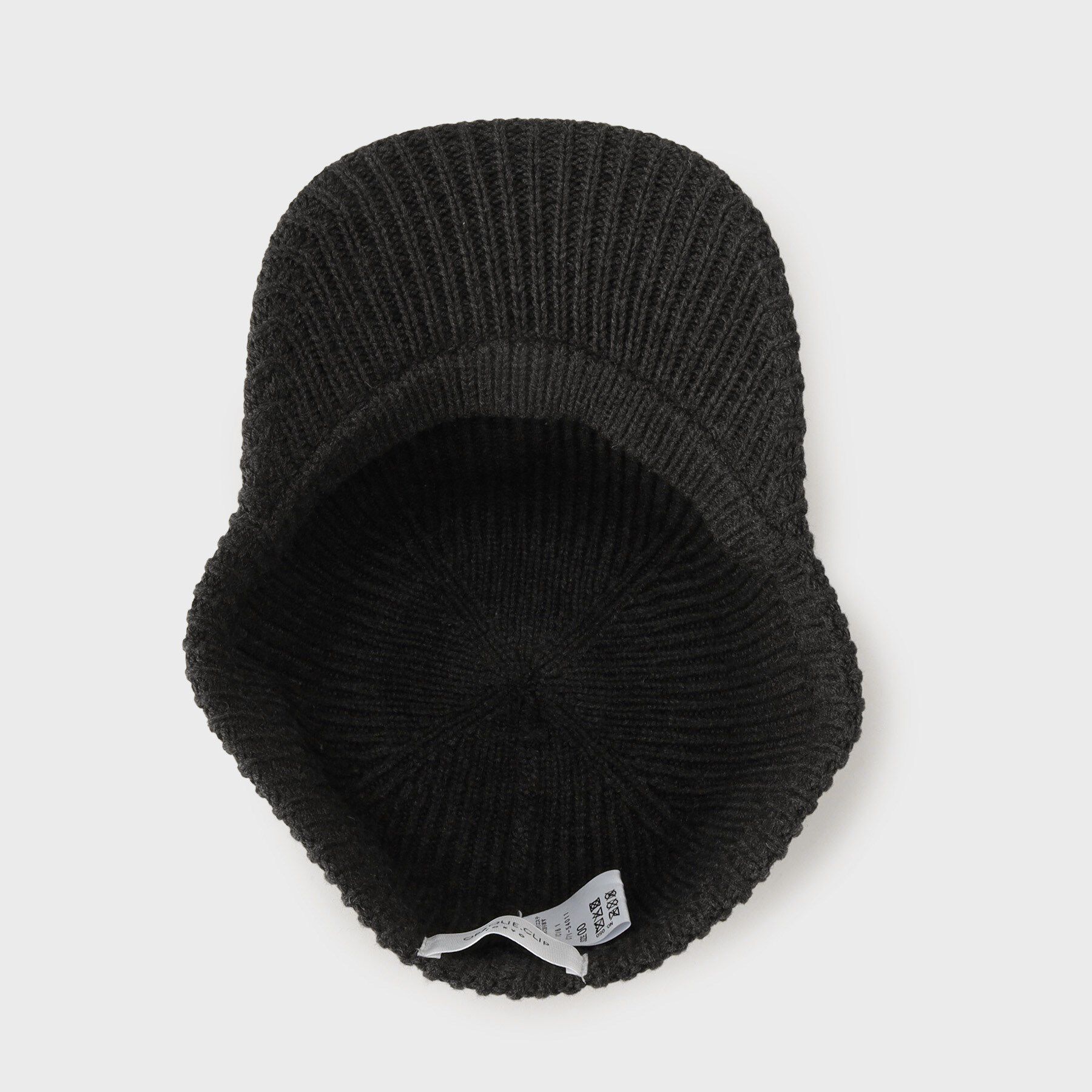 OPAQUE.CLIP「ロゴ入りリブニットキャップ」|キャップ・キャスケット|
