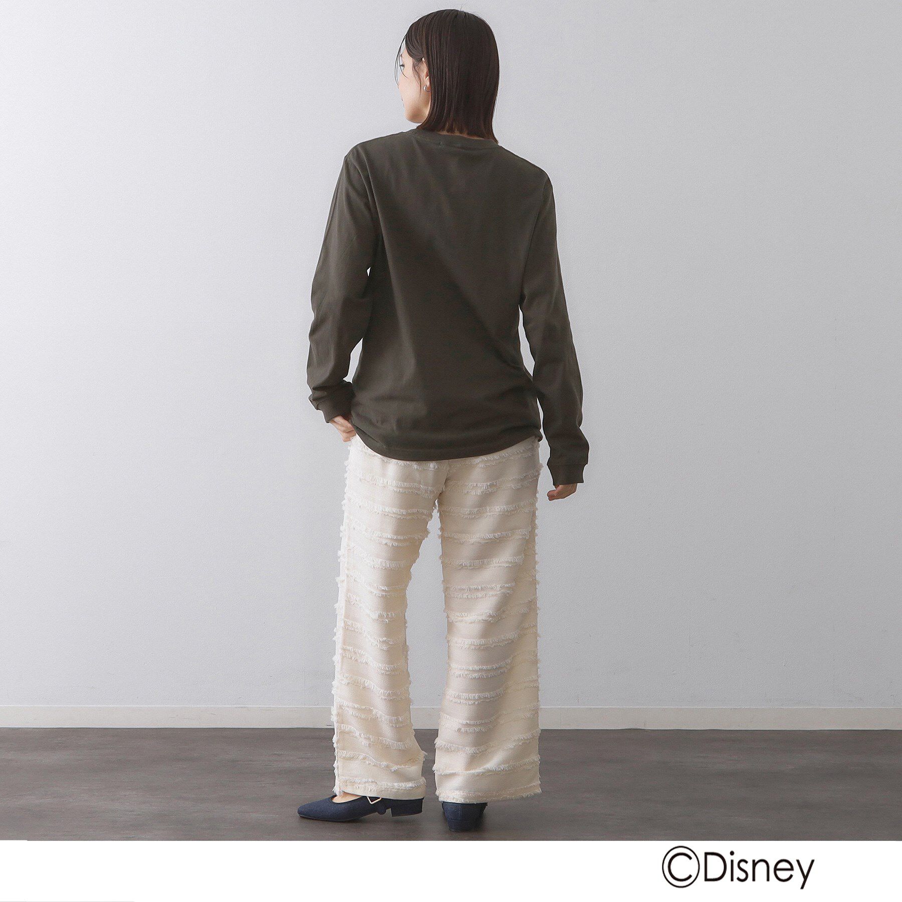 OPAQUE.CLIP「【Mickey Mouse】プリントロングTシャツ」|Tシャツ・カットソー|