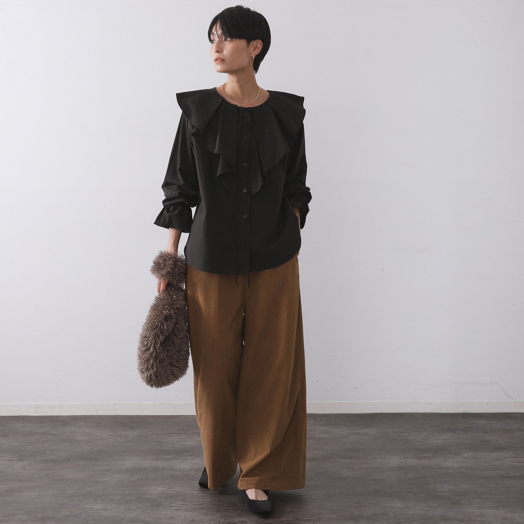 OPAQUE.CLIP「ラッフルフリルブラウス【洗濯機OK】」|シャツ・ブラウス|