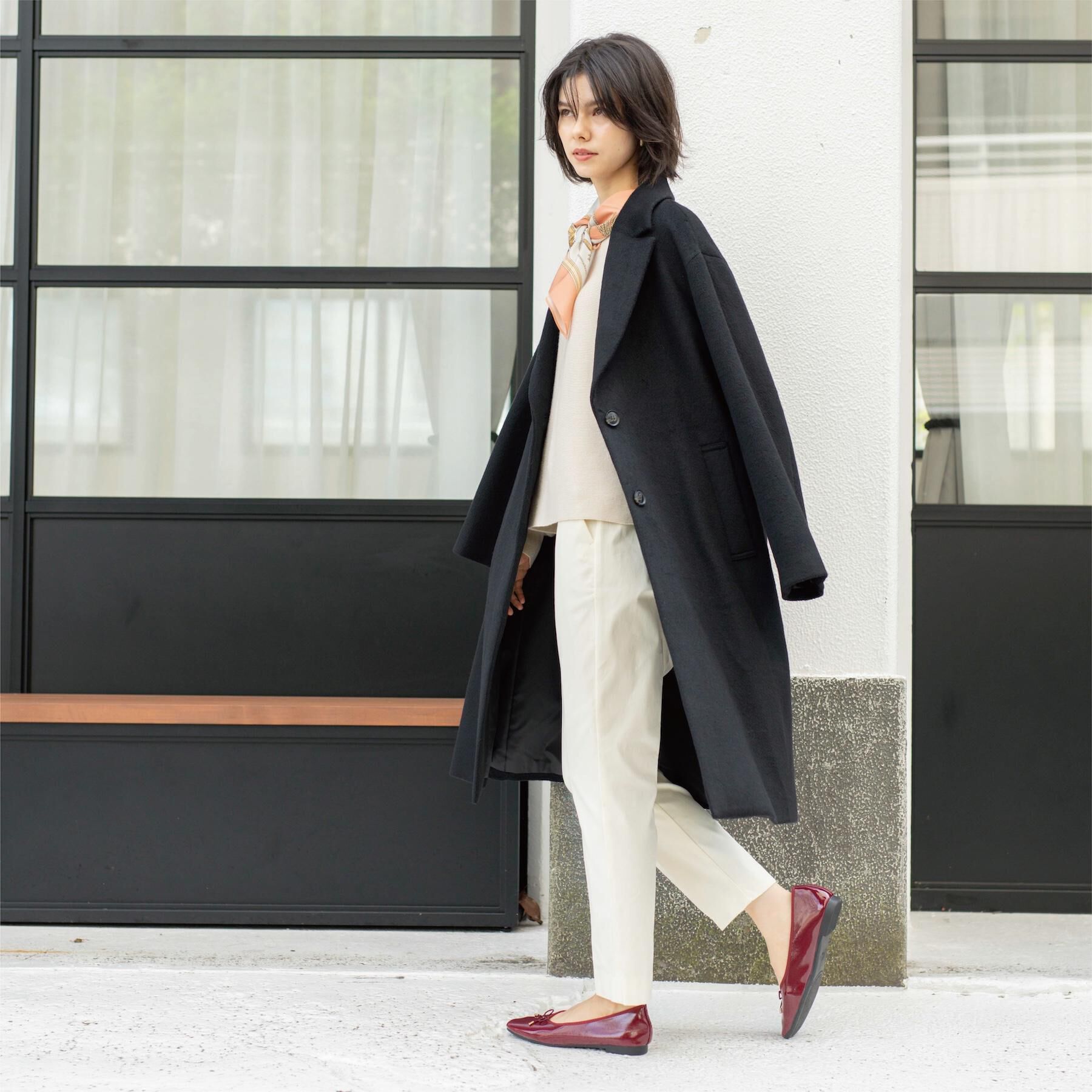 OPAQUE.CLIP「裏起毛ハイストレッチイージーテーパードパンツ【洗濯機OK】」|その他|