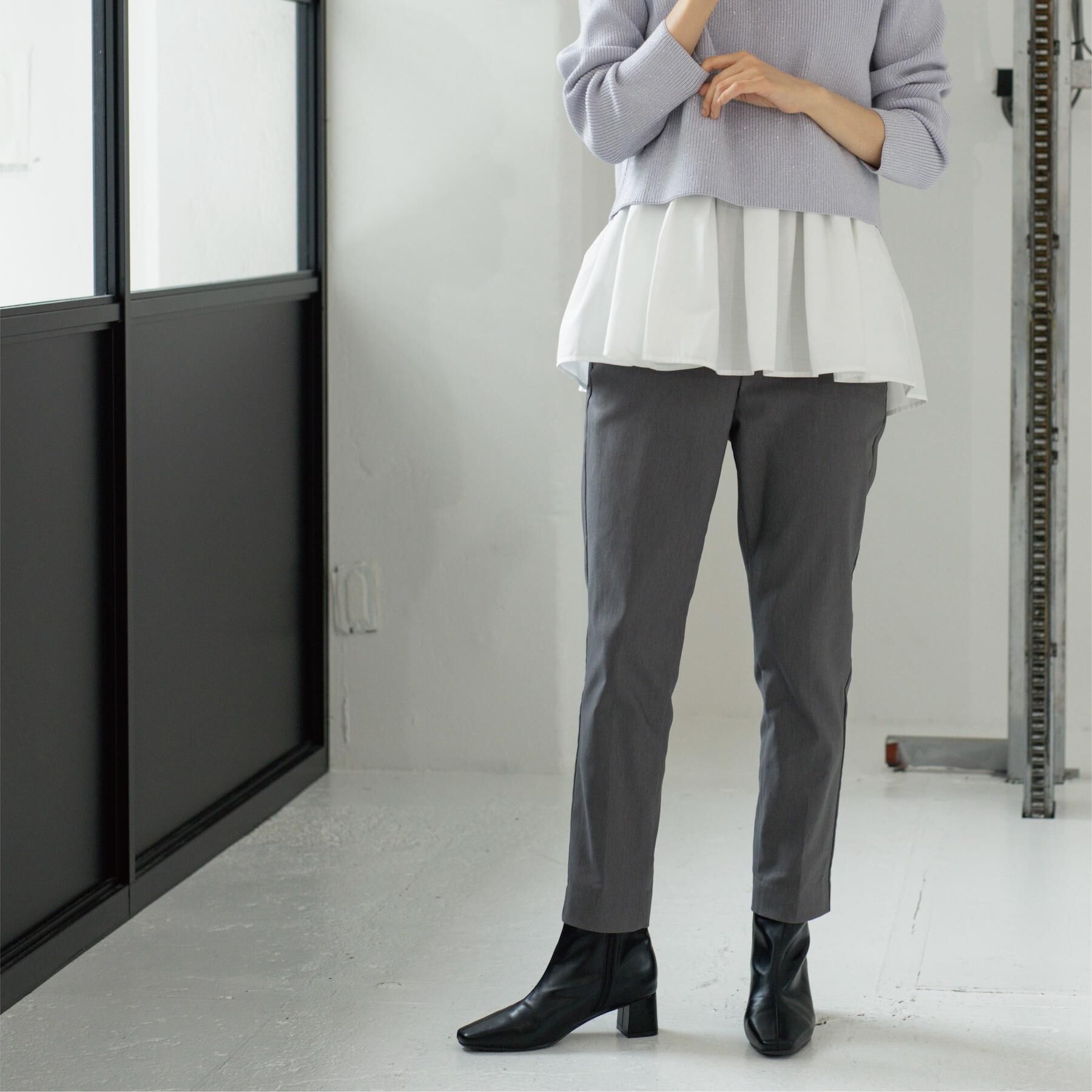 OPAQUE.CLIP「裏起毛ハイストレッチイージーテーパードパンツ【洗濯機OK】」|その他|