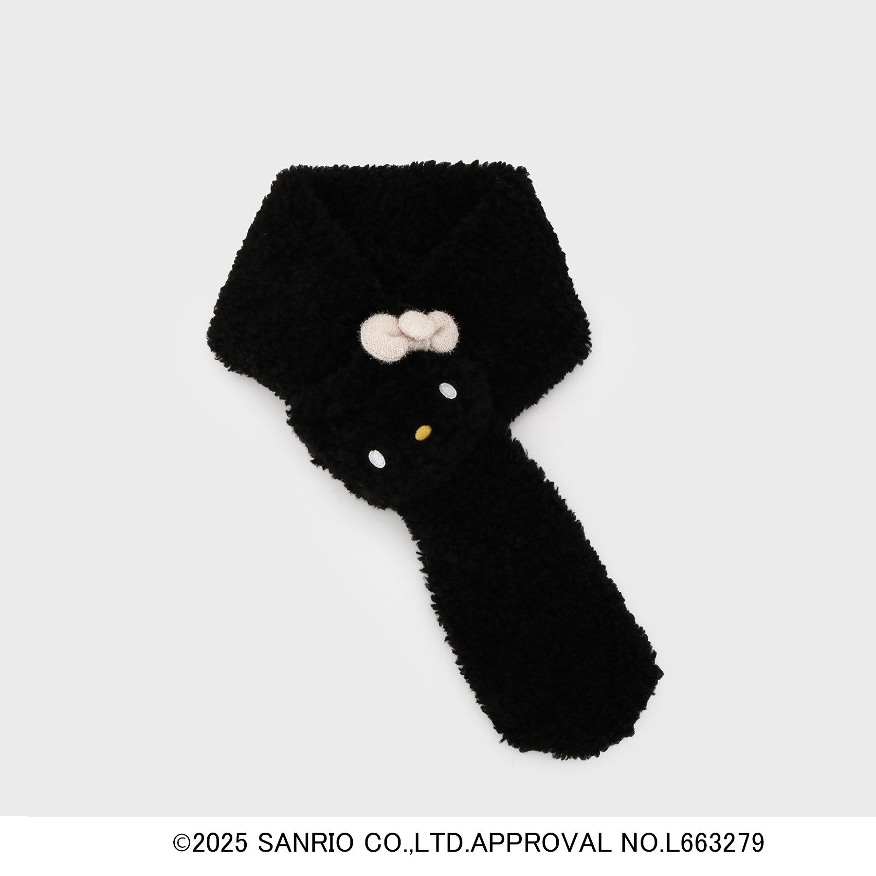 OPAQUE.CLIP「【ハローキティ】ふわふわティペット」|ストール|ブラック(019)