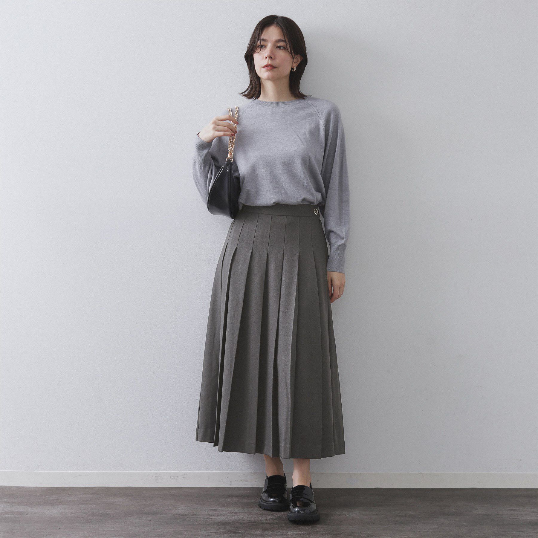 OPAQUE.CLIP「ワイドプリーツスカート【洗濯機OK】」|スカート|