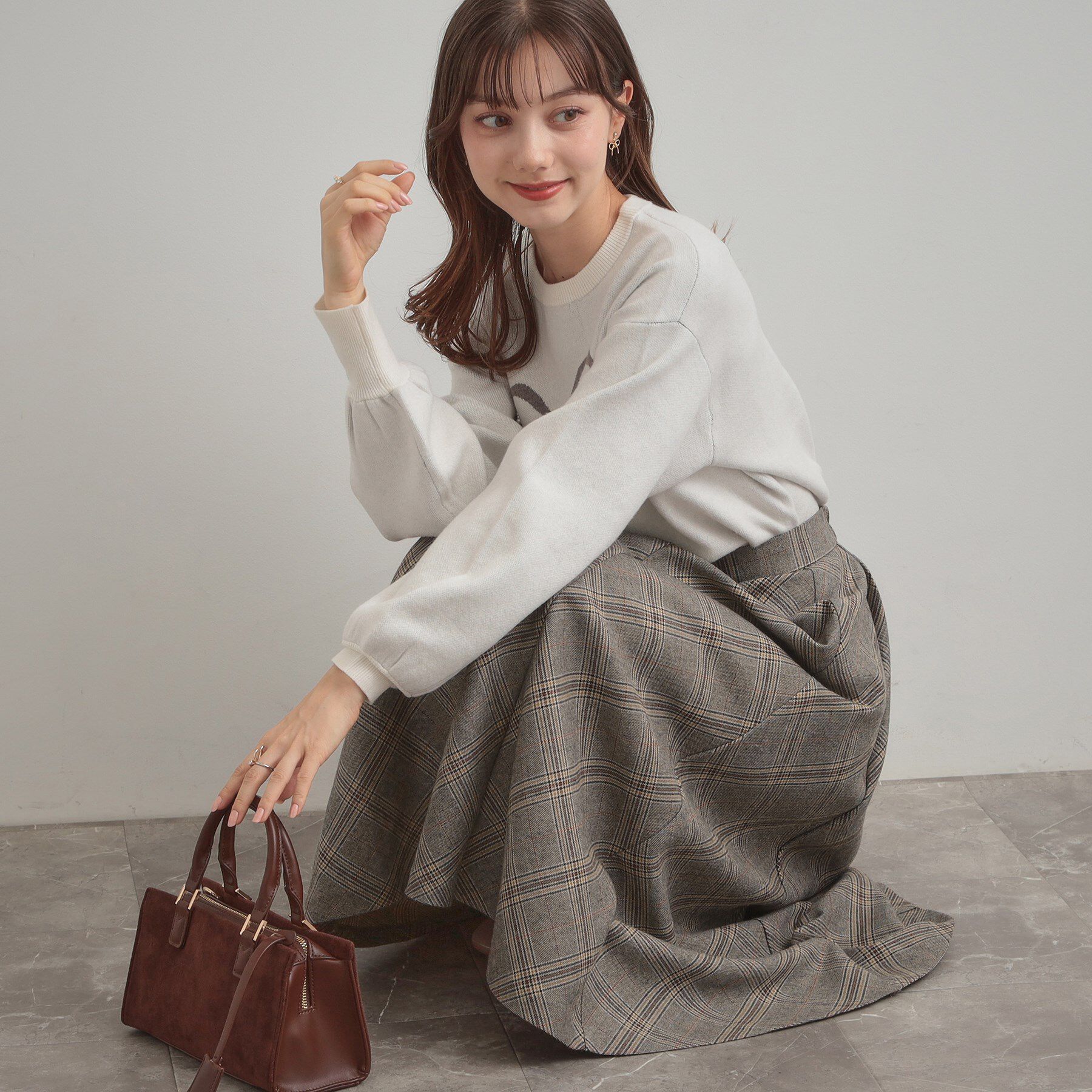 Couture broach「【通勤・大人可愛い】TRチェックスカート」|スカート|