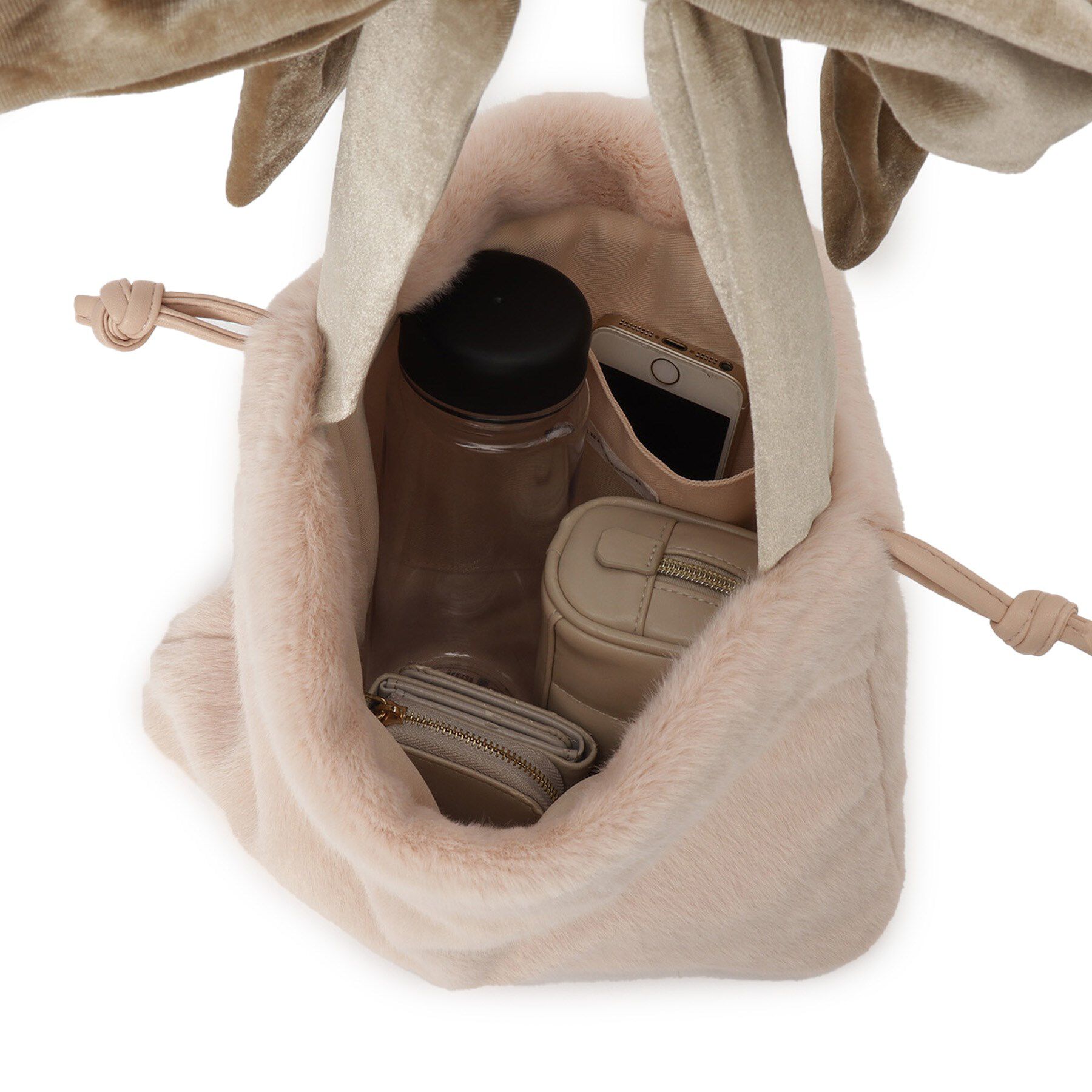 Couture broach「ベロアリボンフェイクファートートバッグ」|トートバッグ|