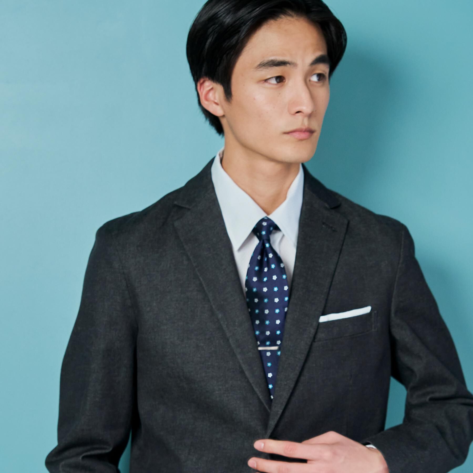 THE SHOP TK「エバーデニムジャケット セットアップ可／洗える／ストレッチ」|テーラードジャケット|